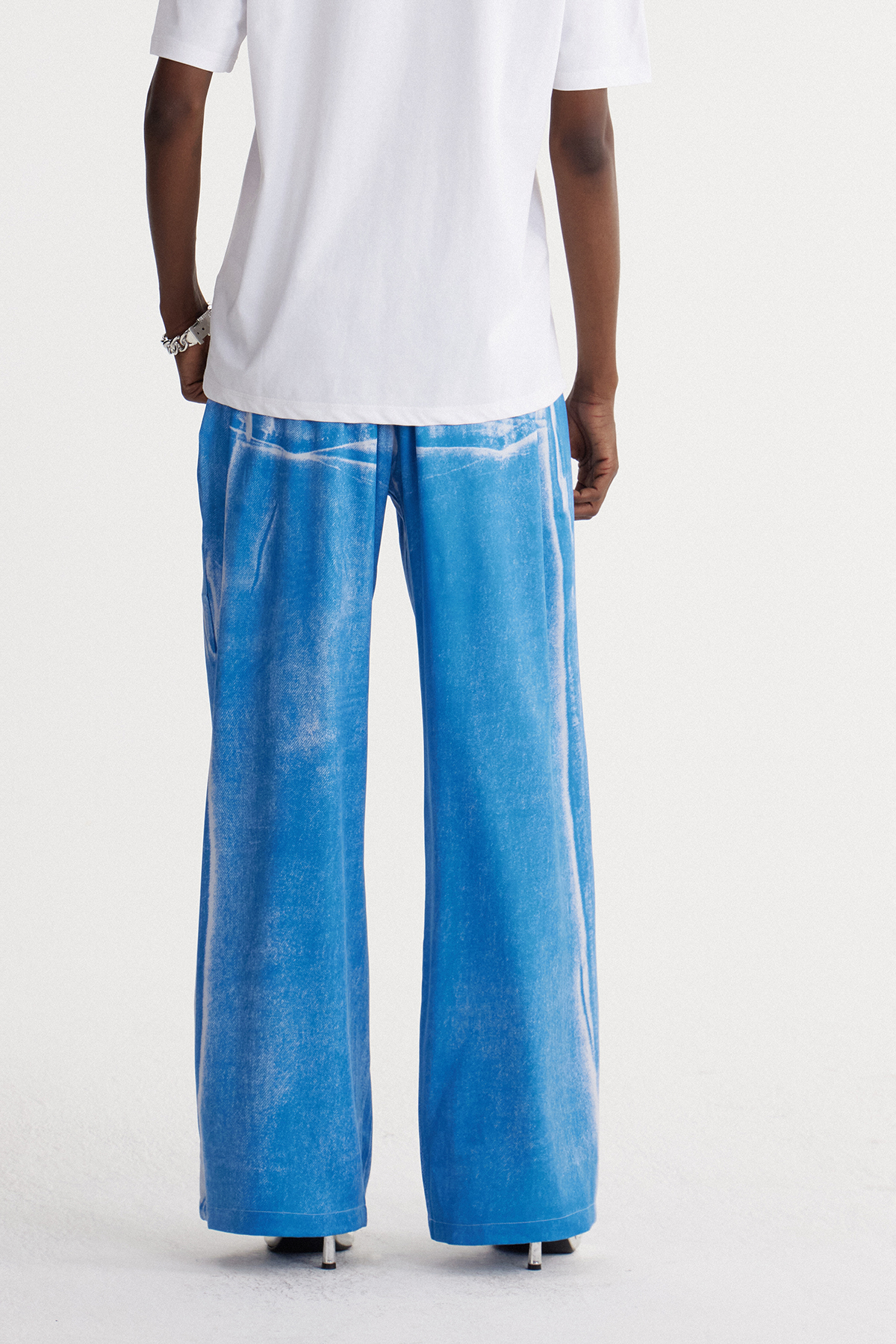 Irvine Print Barrel Jeans