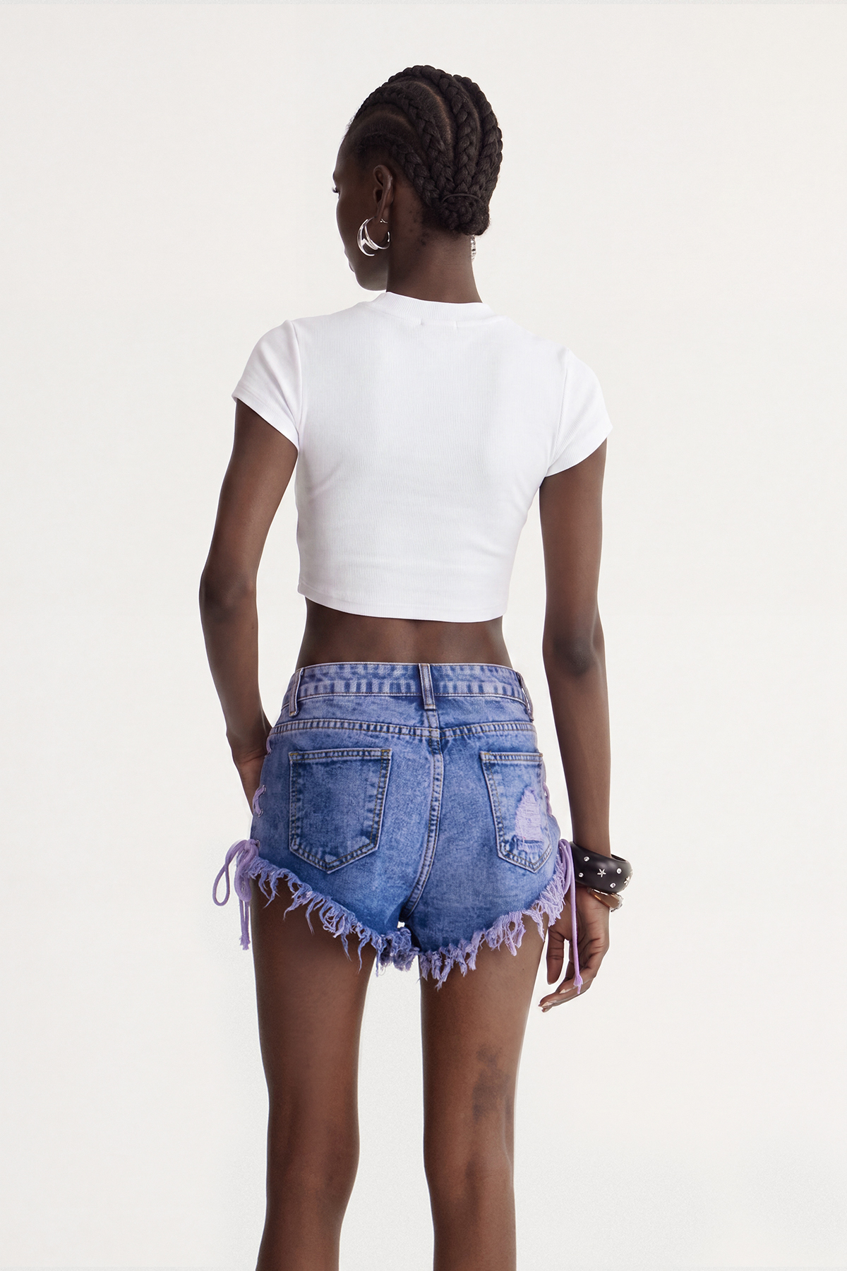 Irving Lace Up Print Top
