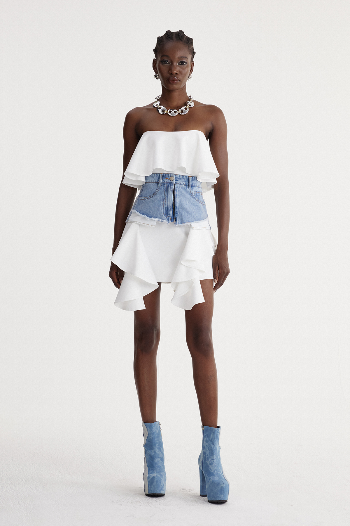 Isa Two Piece Ruffle Mini Dress