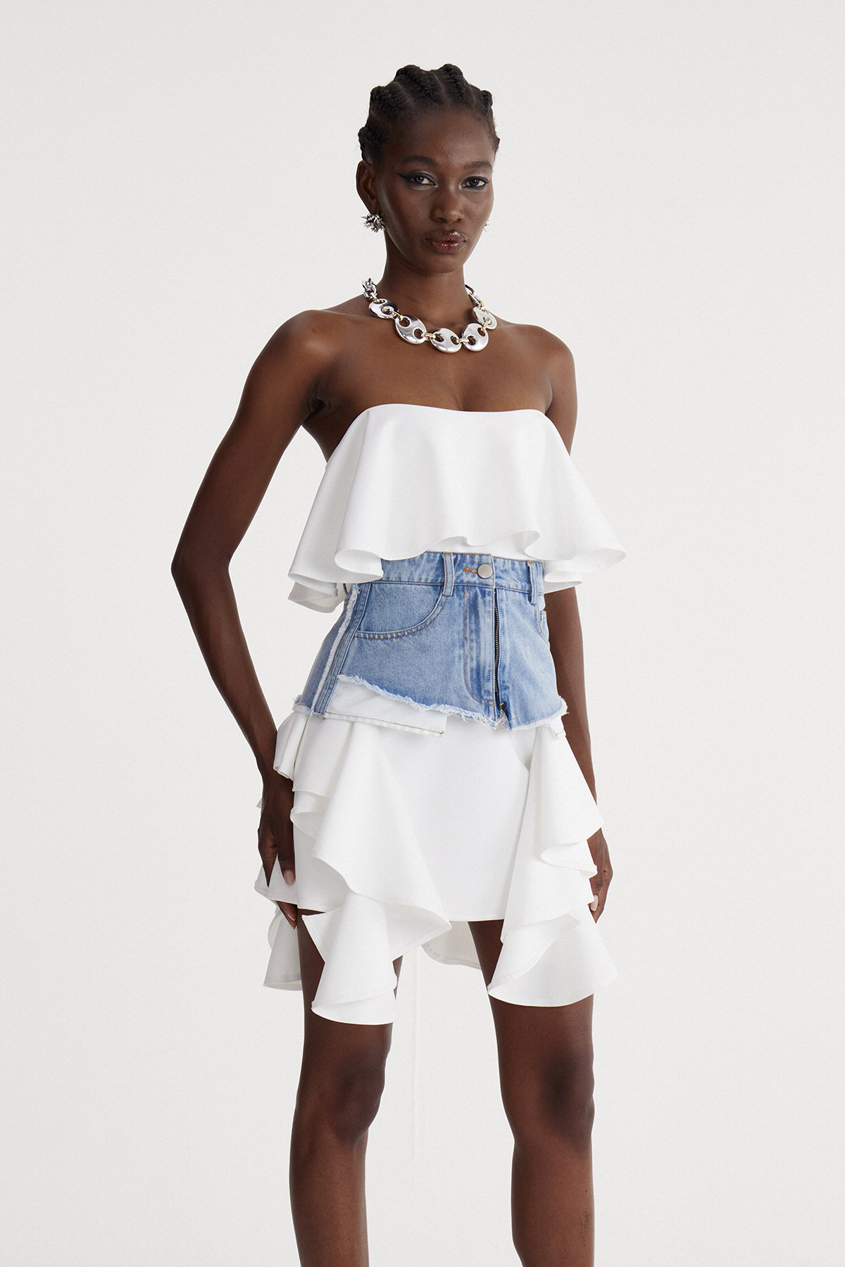 Isa Two Piece Ruffle Mini Dress