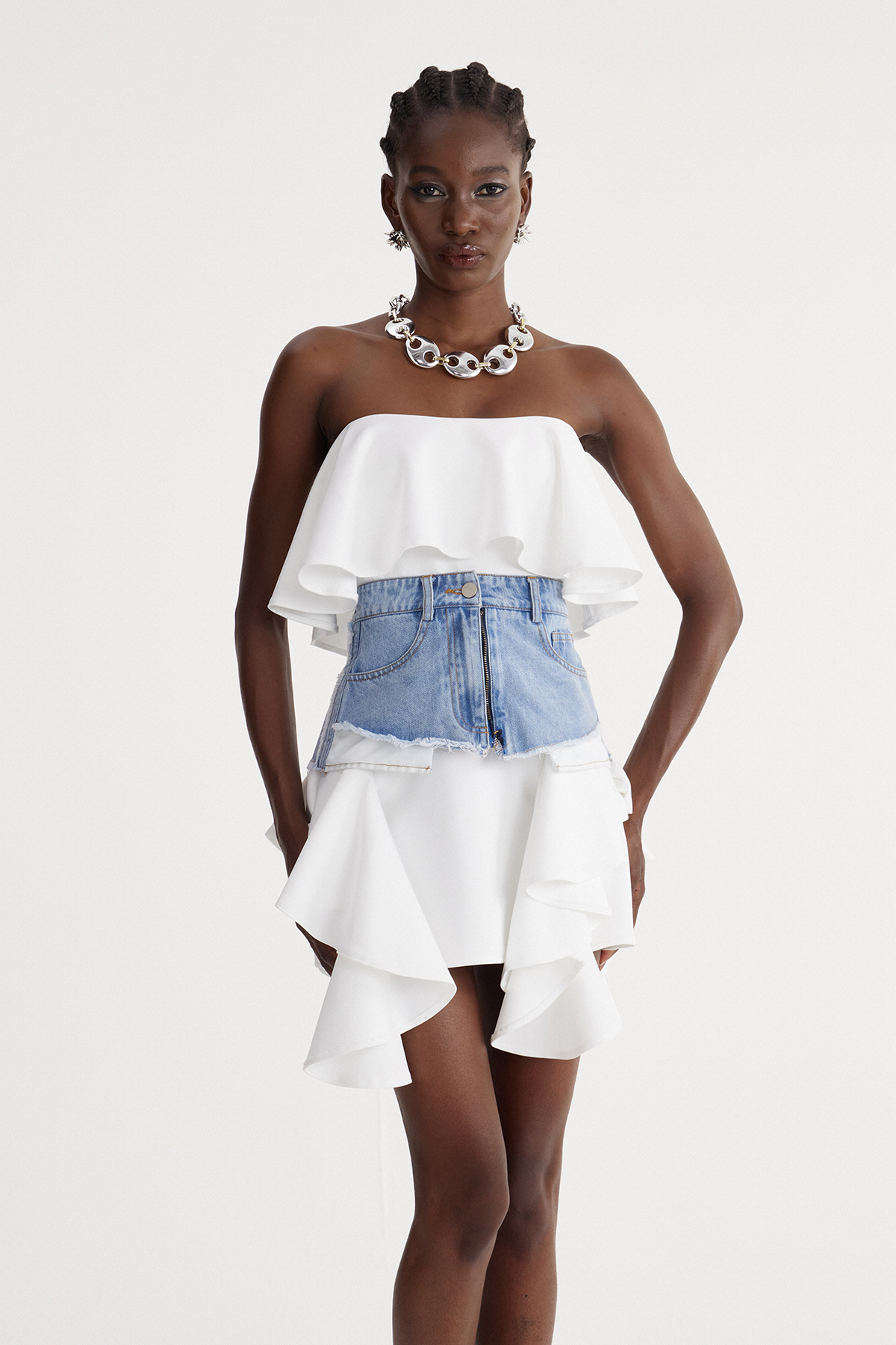 Isa Two Piece Ruffle Mini Dress