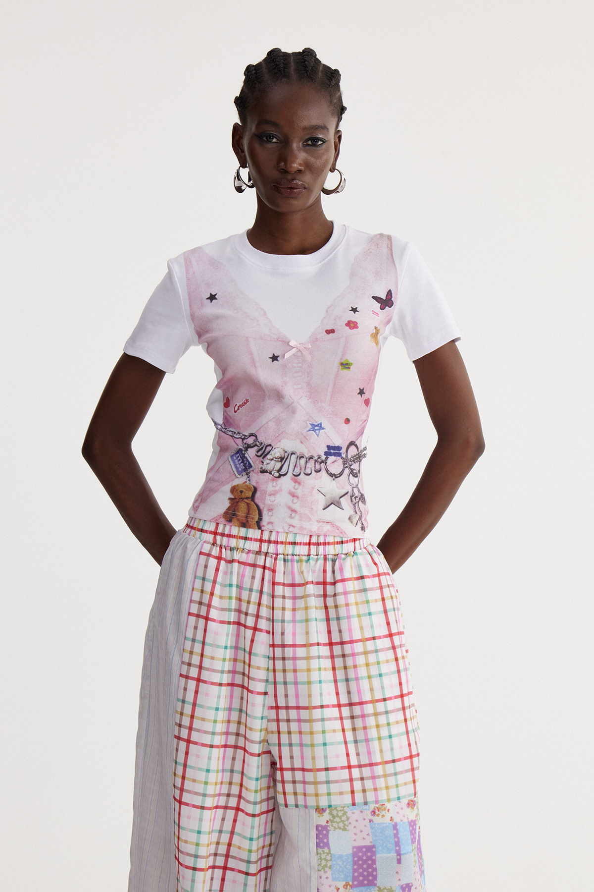 Isaac Bow Print Top