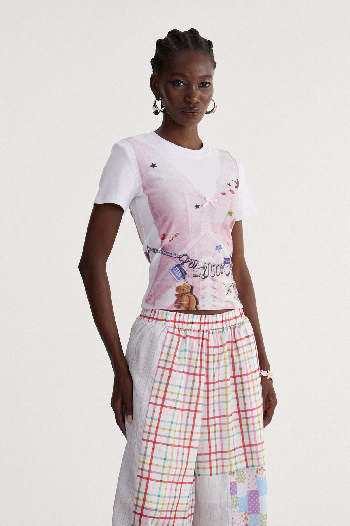 Isaac Bow Print Top