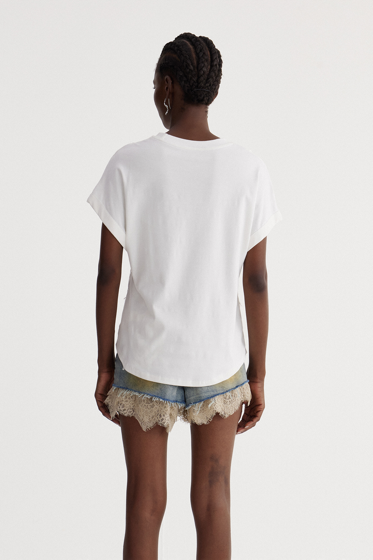 Isabeau Lace Pearl Top