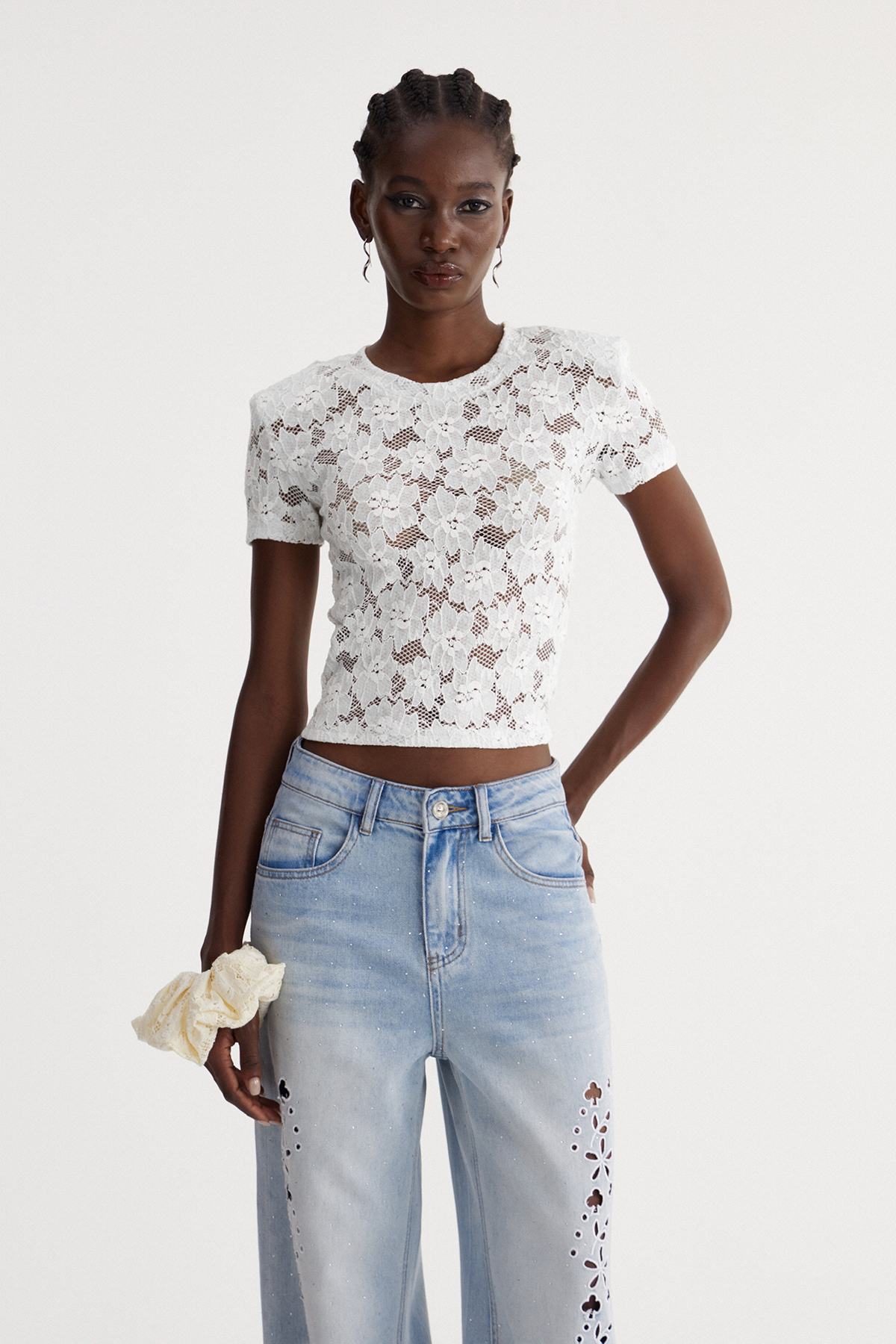 Isabela Lace Floral Top