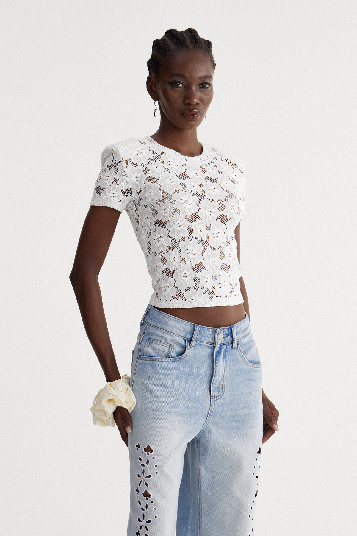 Isabela Lace Floral Top