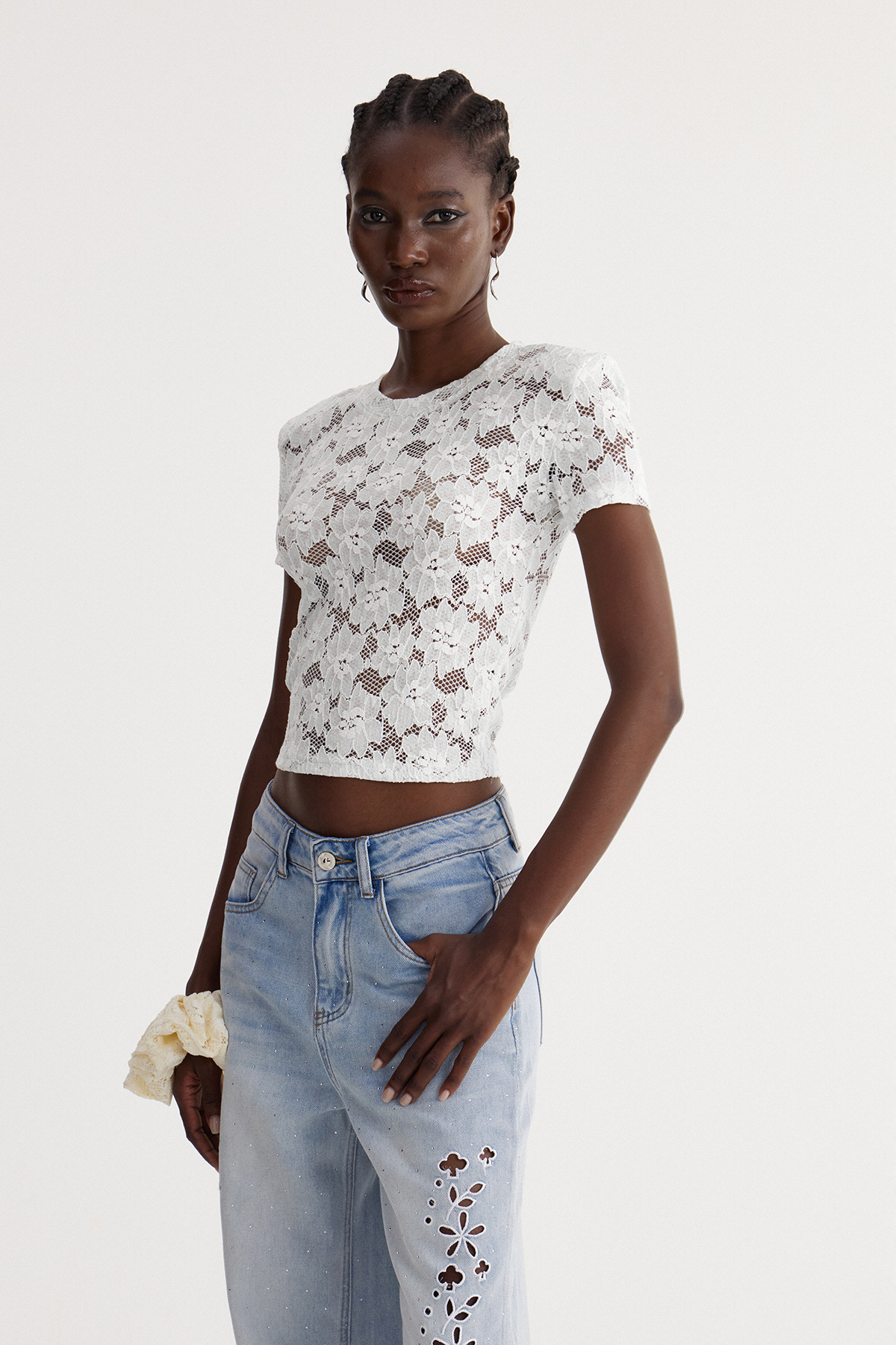 Isabela Lace Floral Top