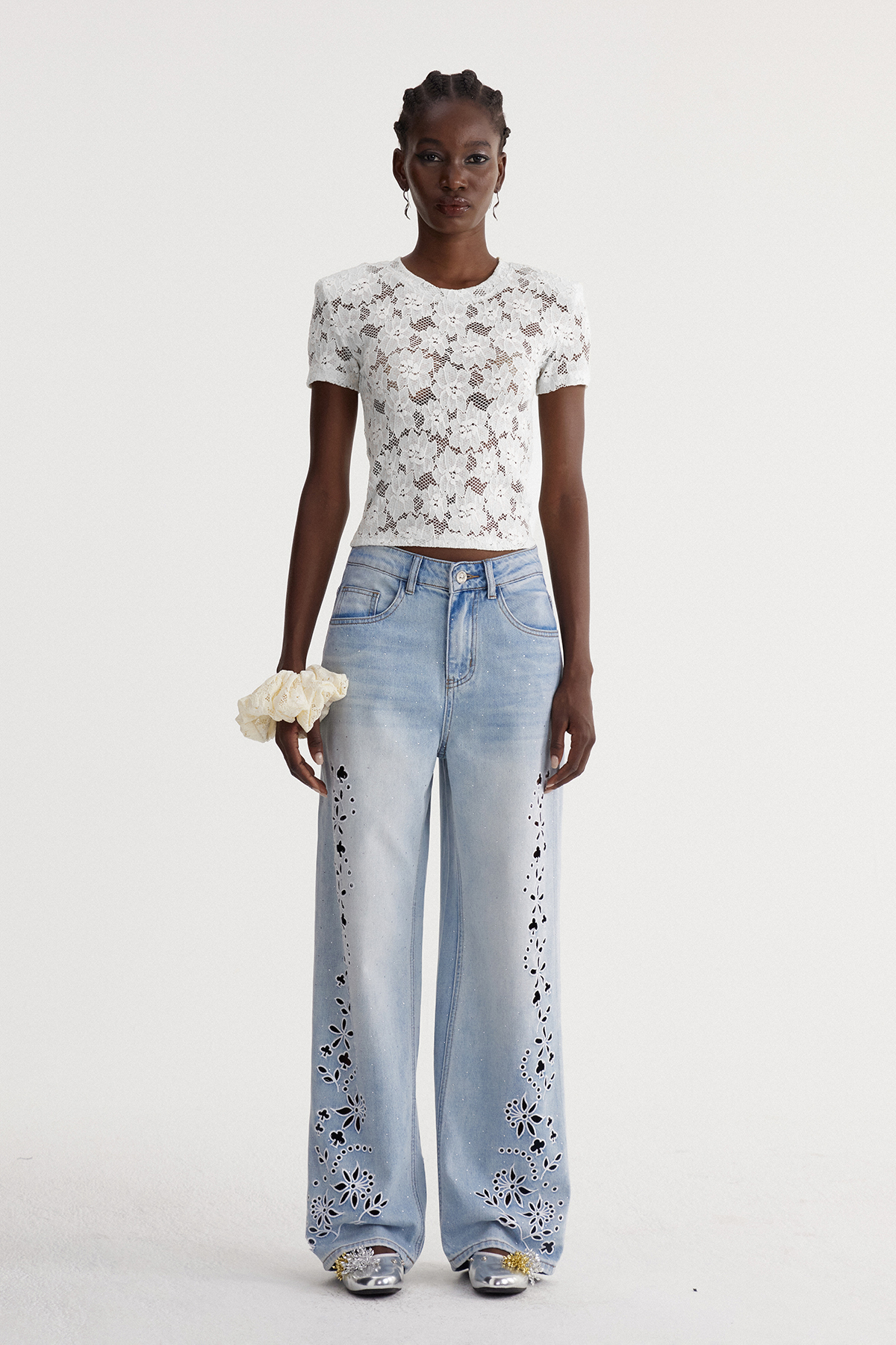Isabela Lace Floral Top