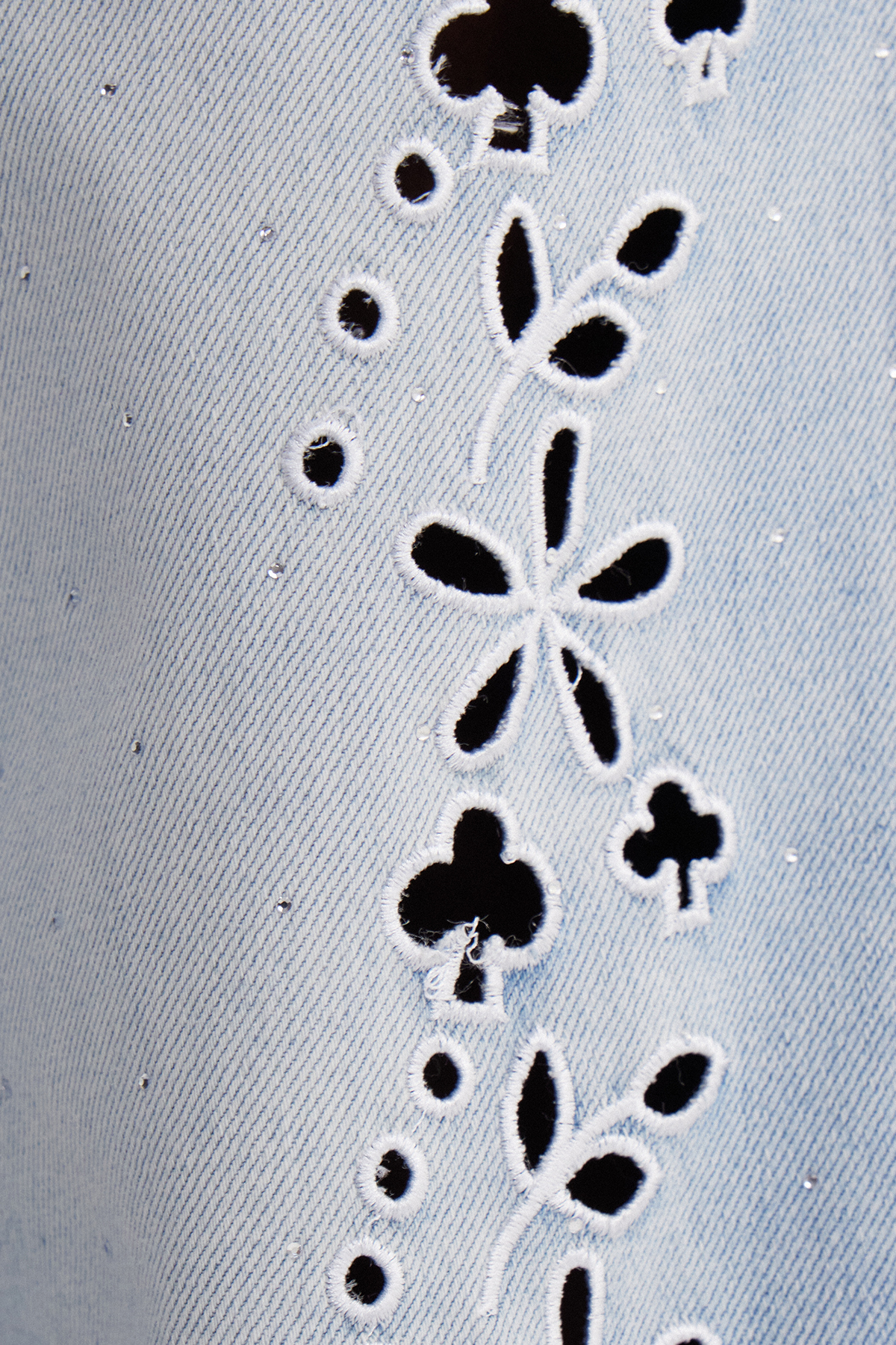 Isabele Cutout Rhinestone Jeans