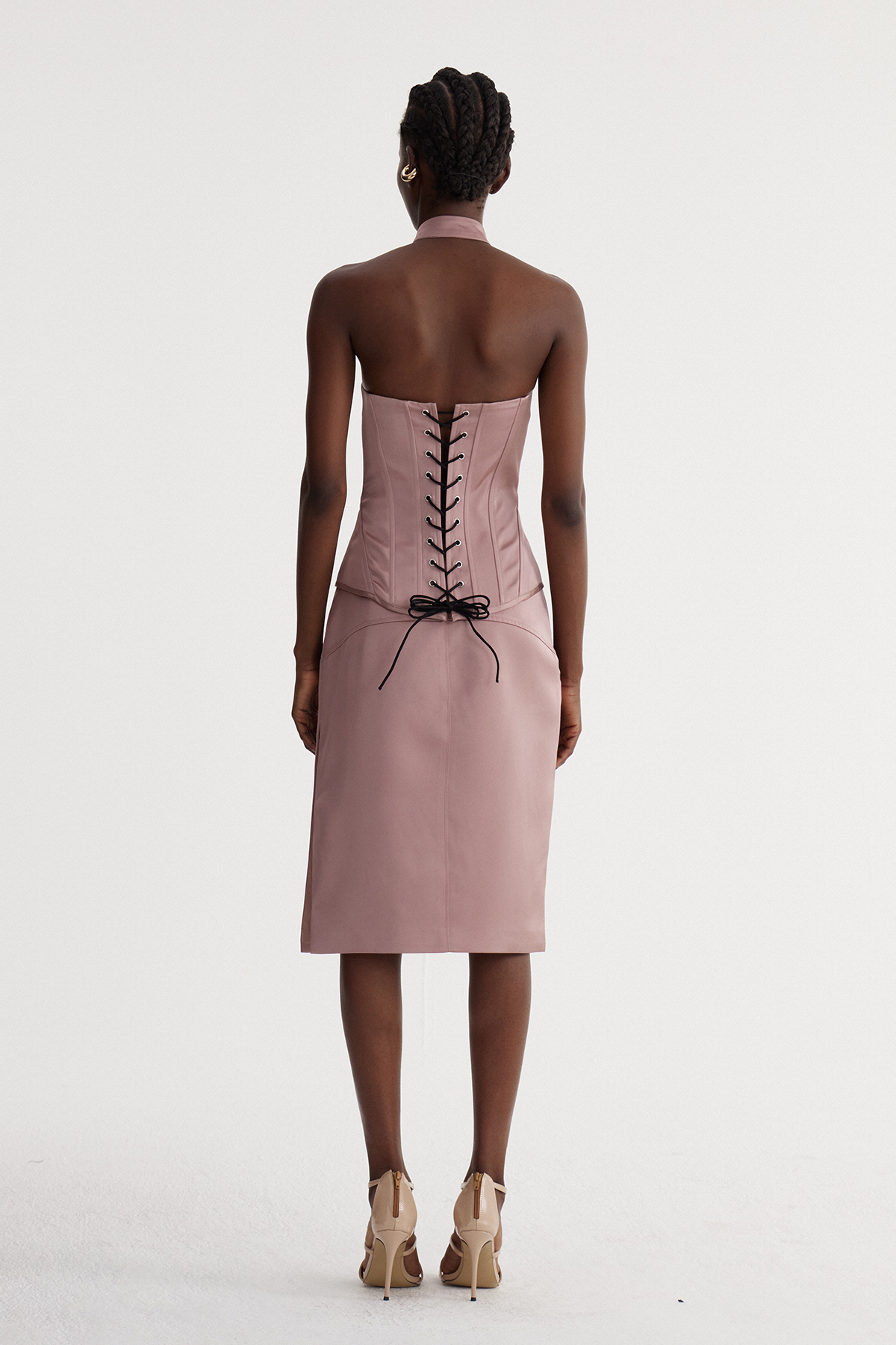 Isabelle Halter Neck Corset Skirt Set