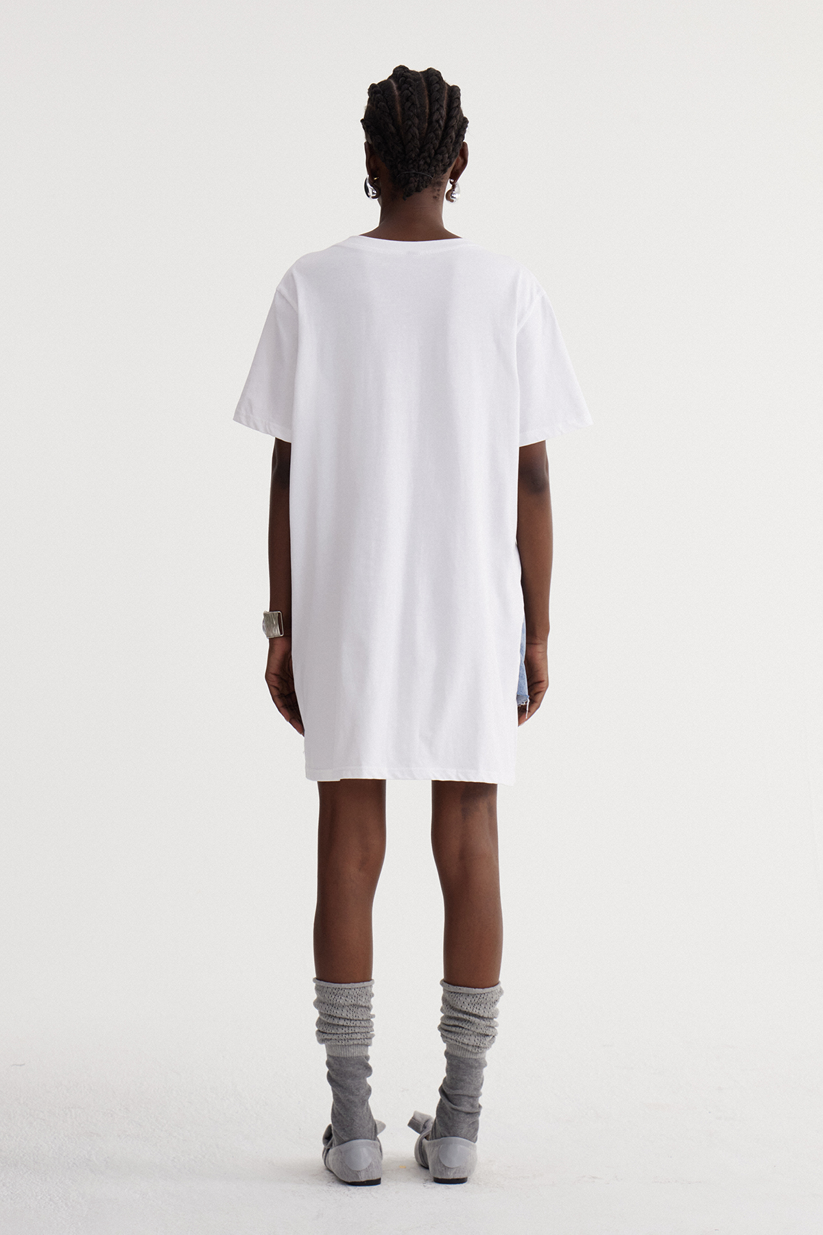 Isagani Deconstruct Denim Mini Dress
