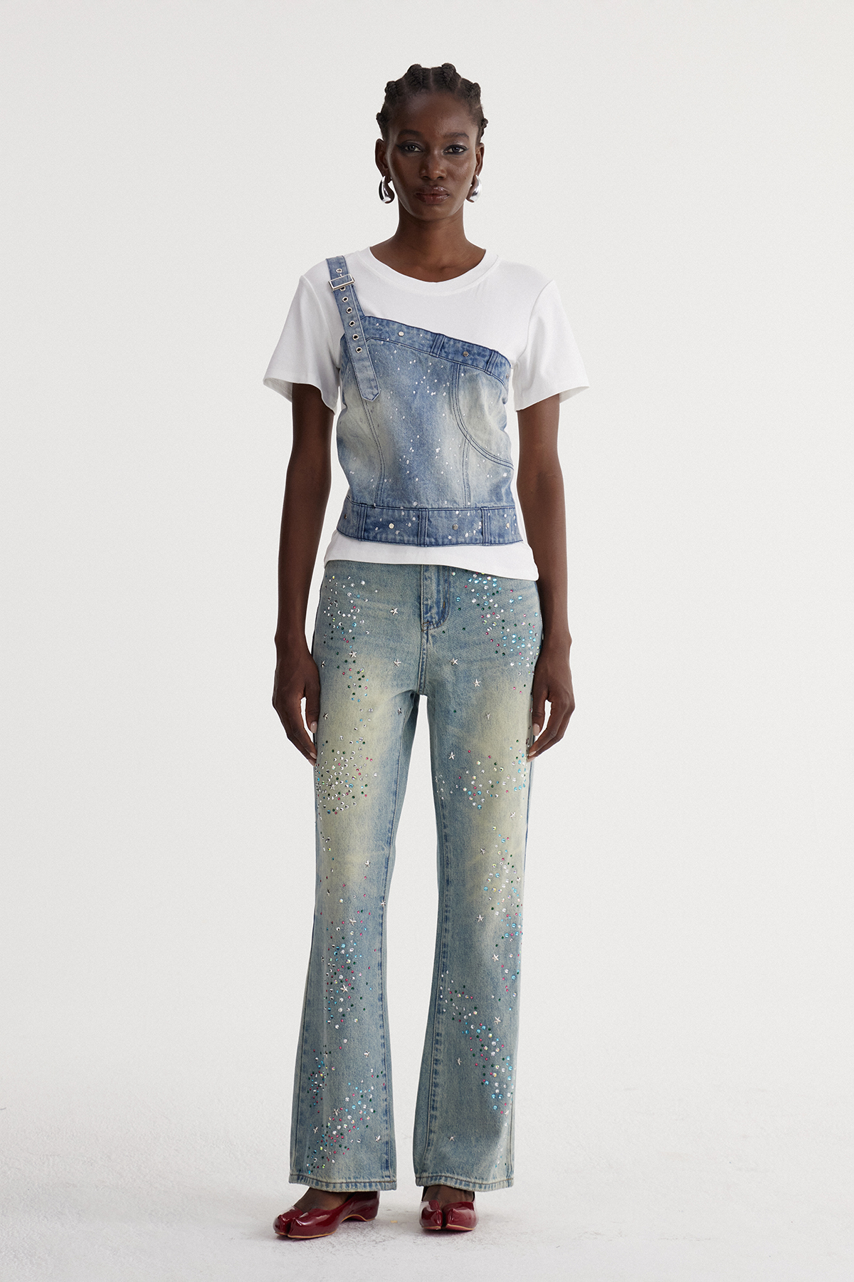 Isaias Deconstruct Denim Top