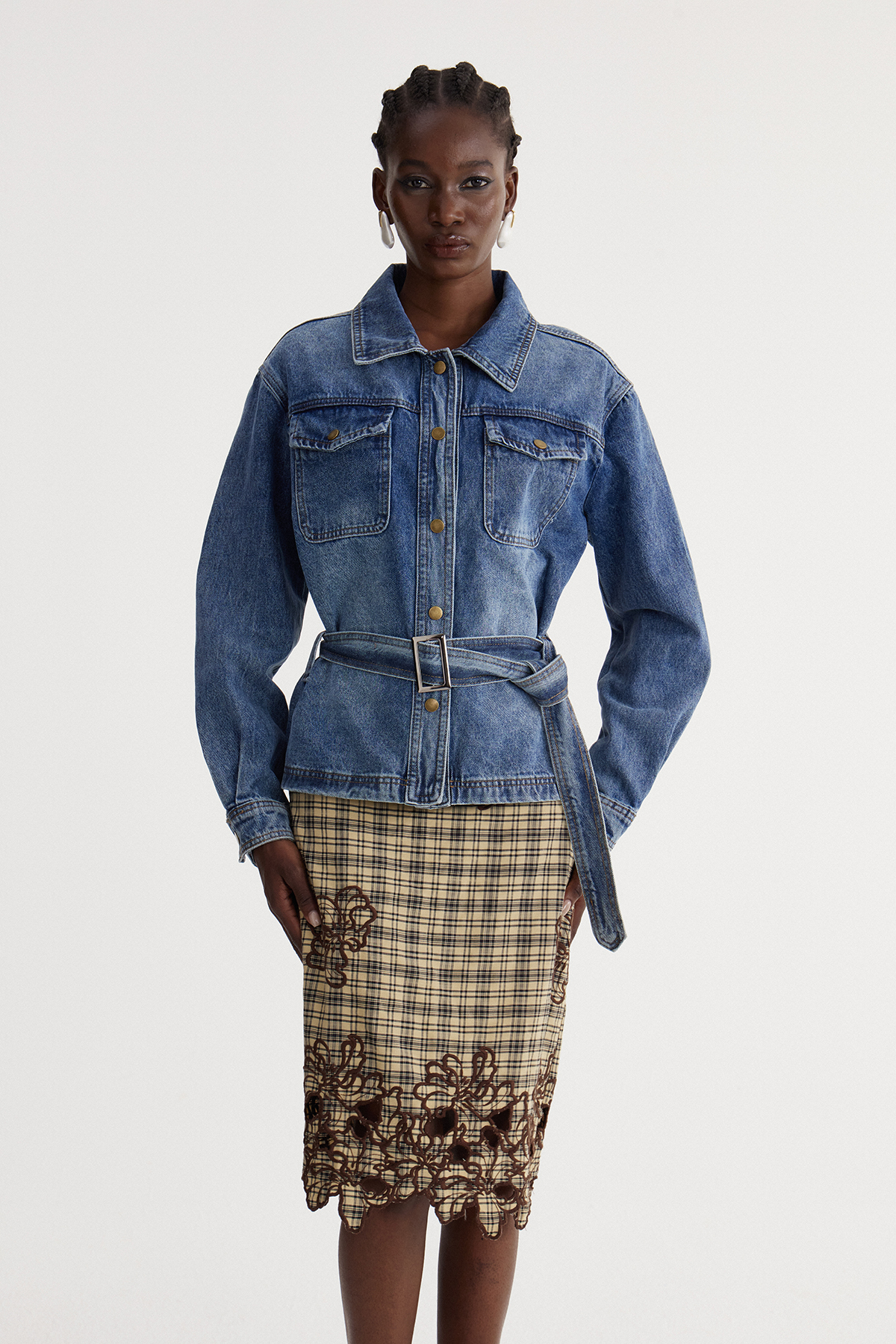 Isaija Belt Denim Jacket