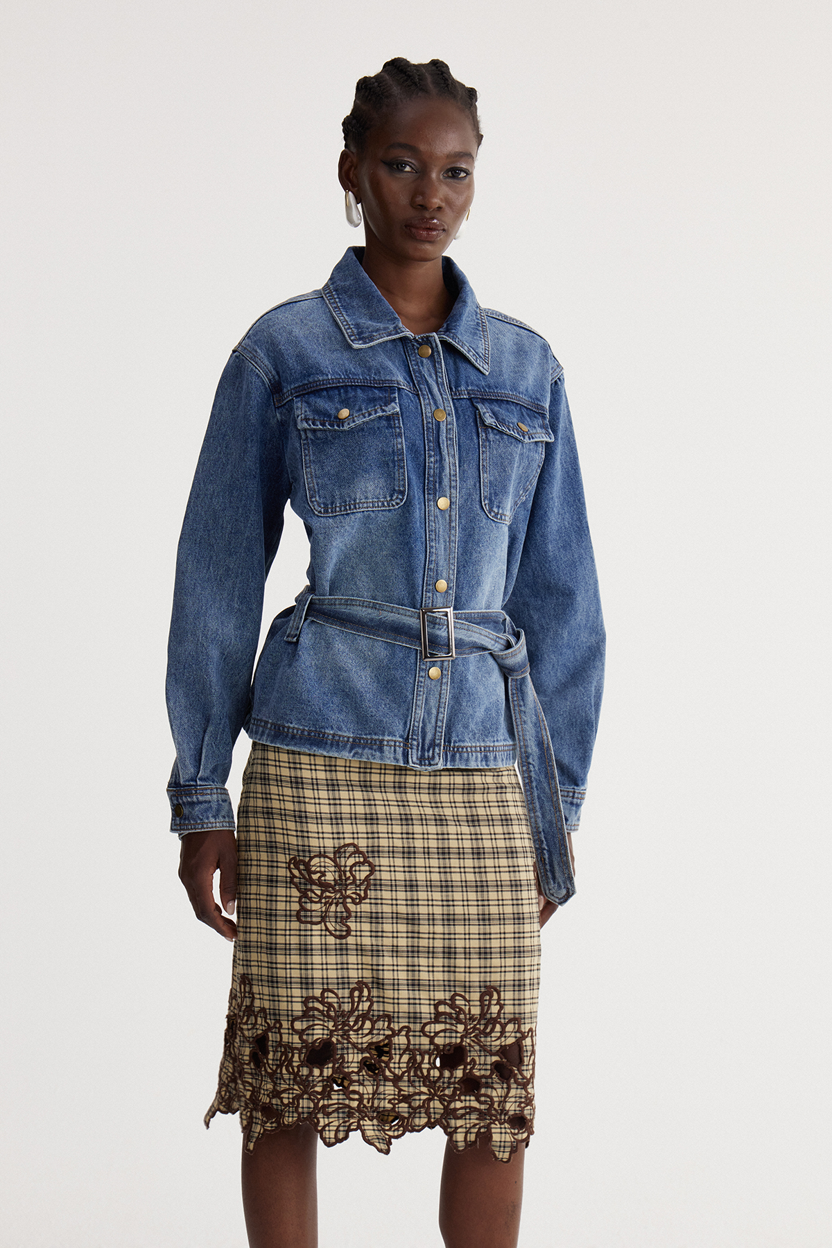 Isaija Belt Denim Jacket