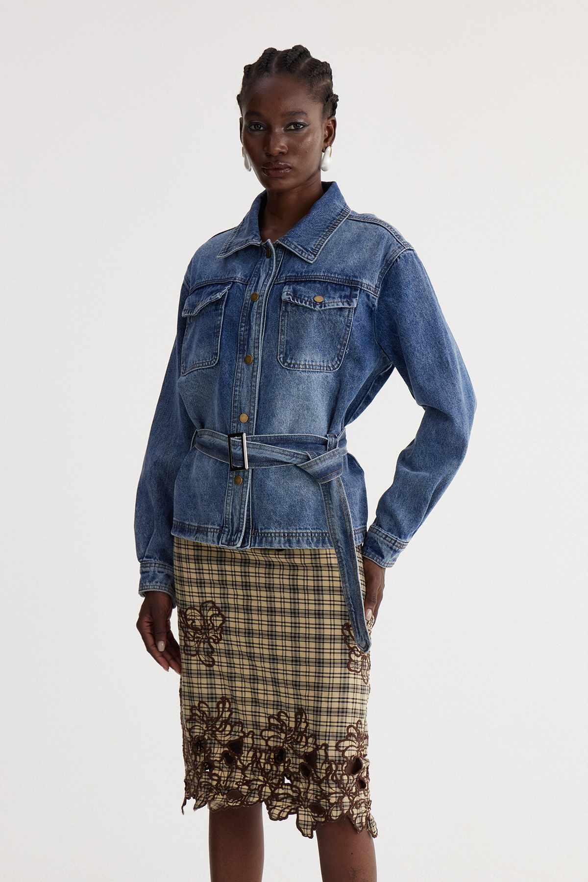Isaija Belt Denim Jacket