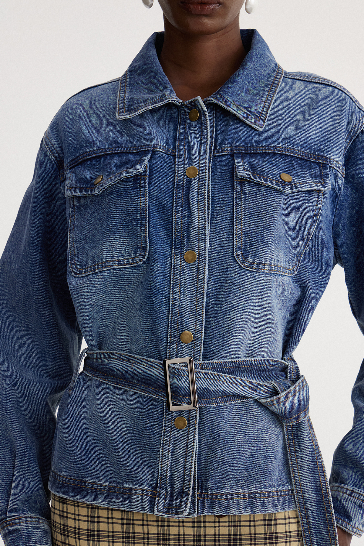 Isaija Belt Denim Jacket