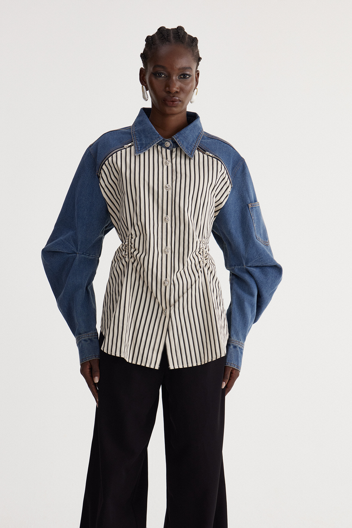 Isak Stripe Denim Shirt