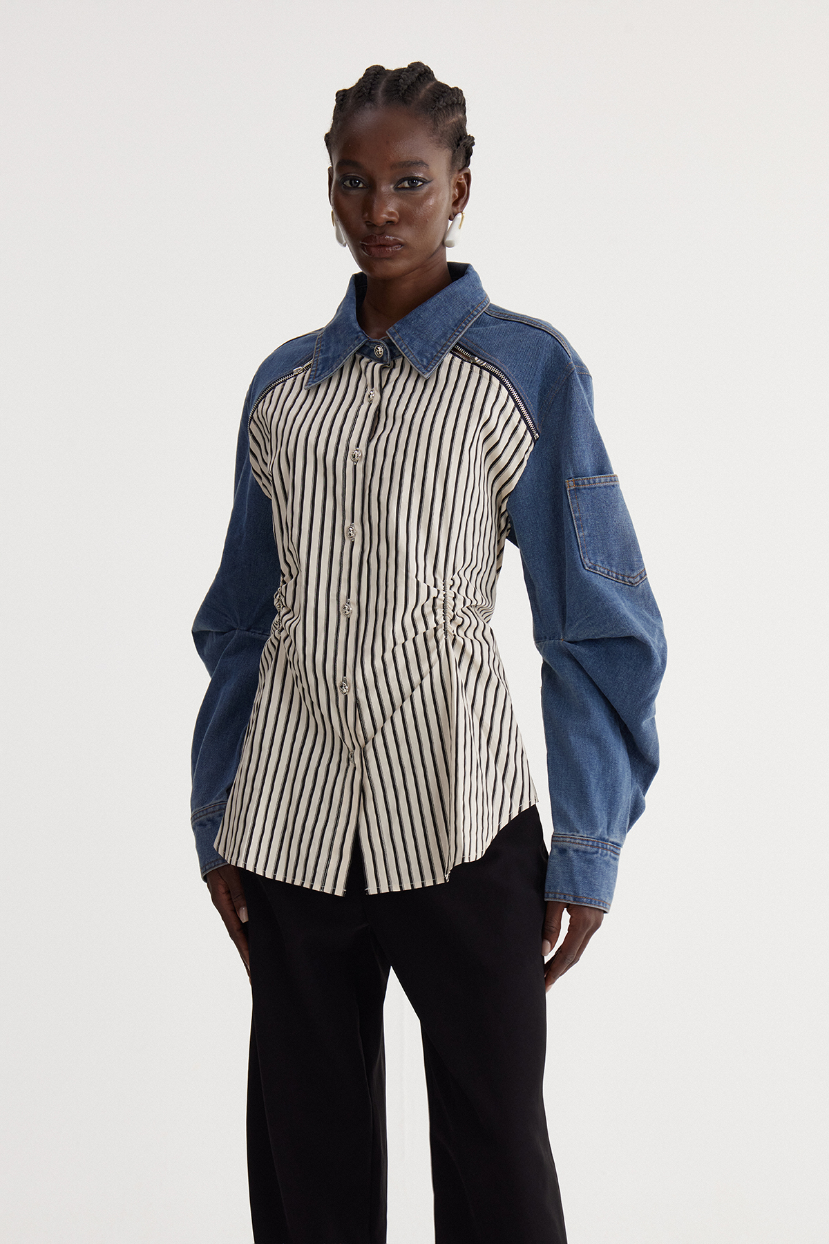 Isak Stripe Denim Shirt
