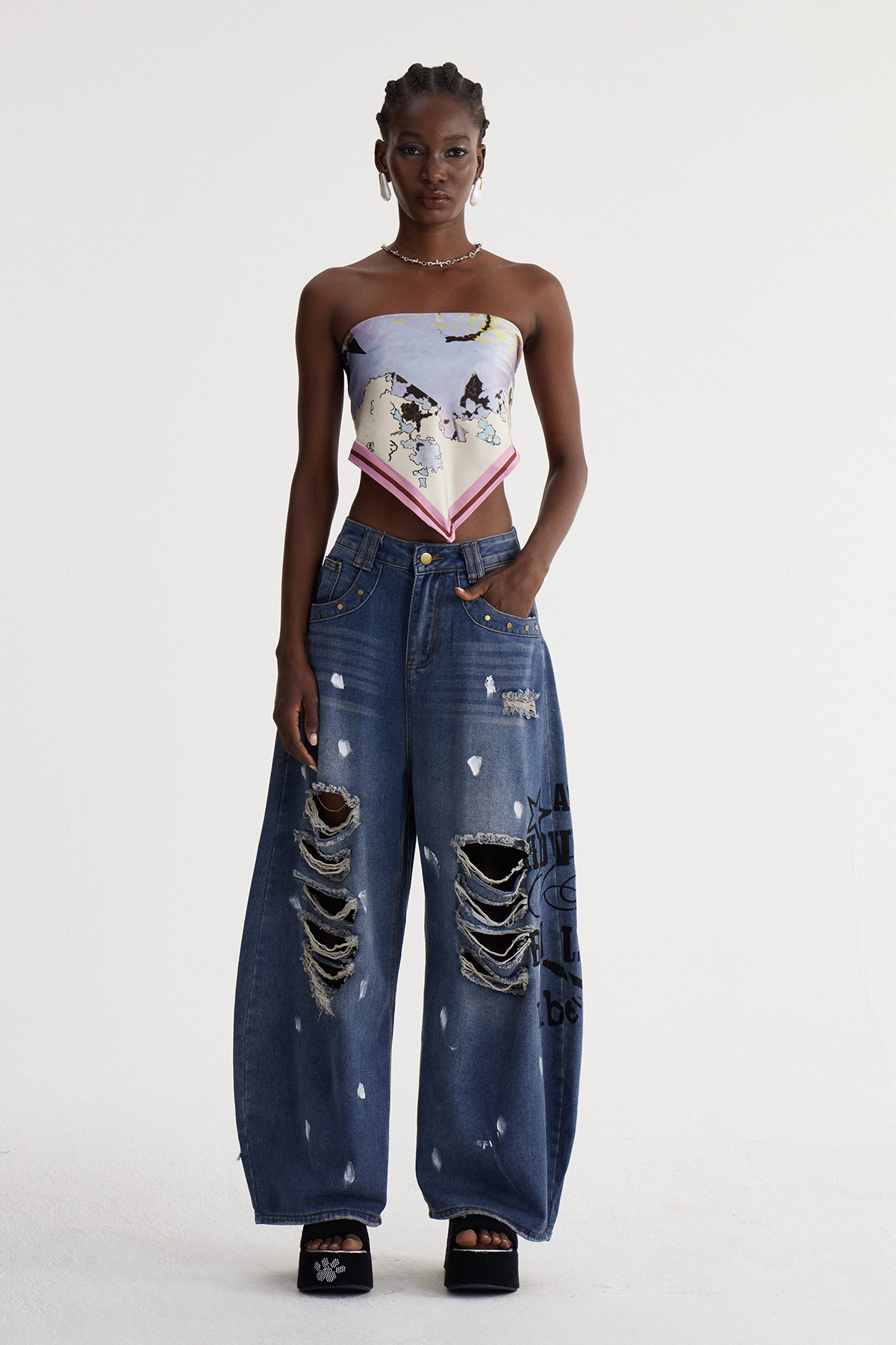 Isaurus Print Top