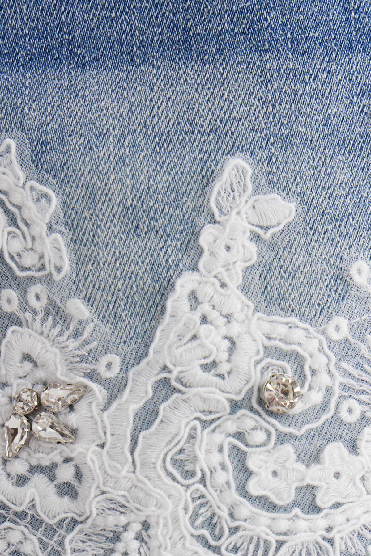 Iscah Embroidered Denim Shorts