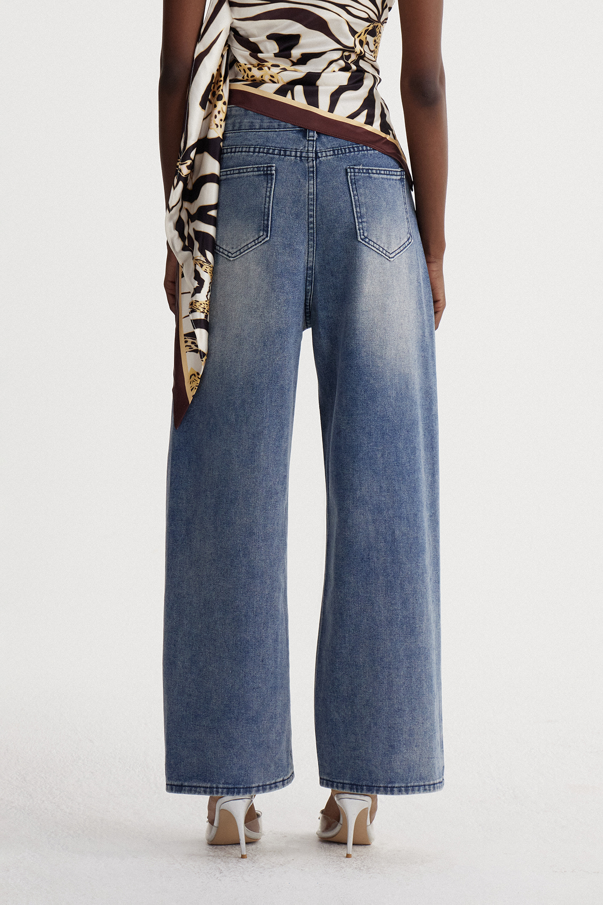 Isebel Rhinestone Pearl Lace Jeans