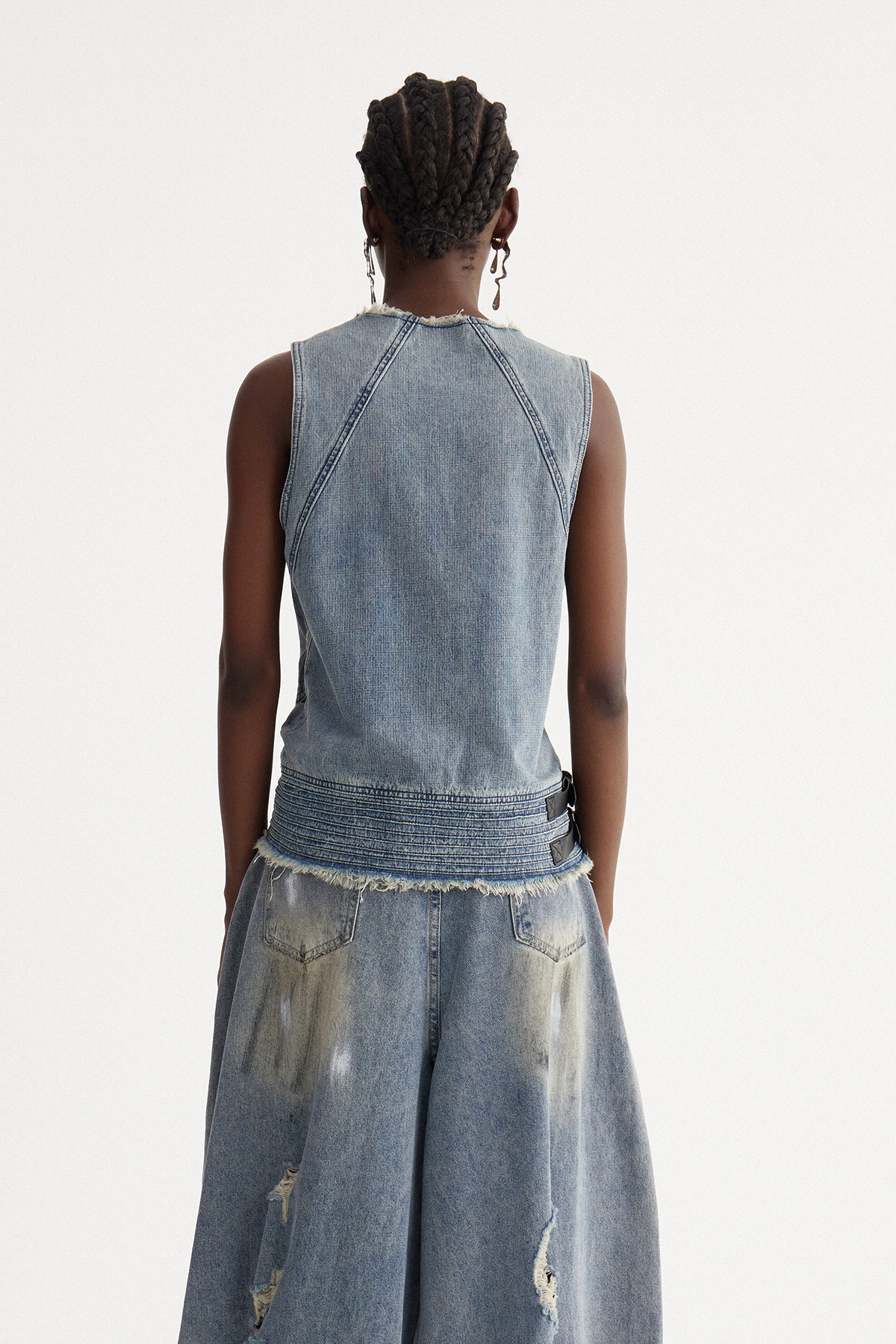 Ishani Sleeveless Denim Top
