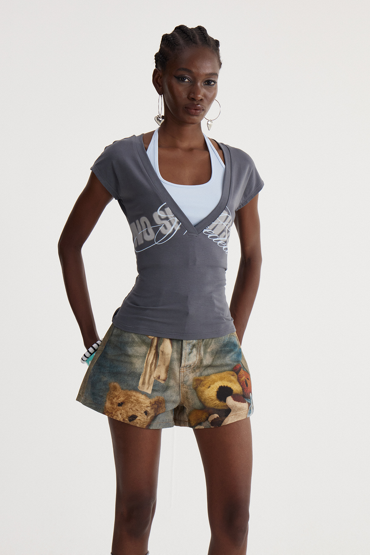 Ishmael Print Deconstruct Top