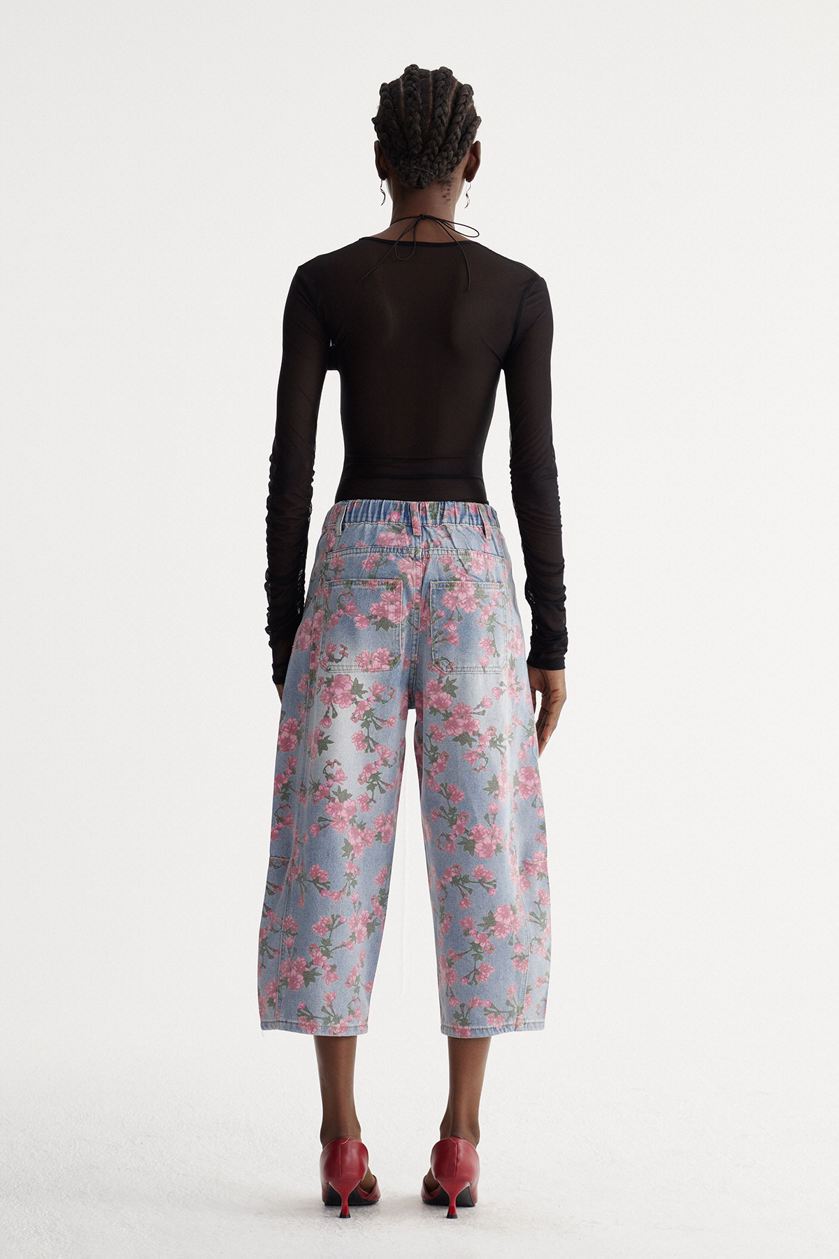 Isiah Floral Wide Leg Jeans