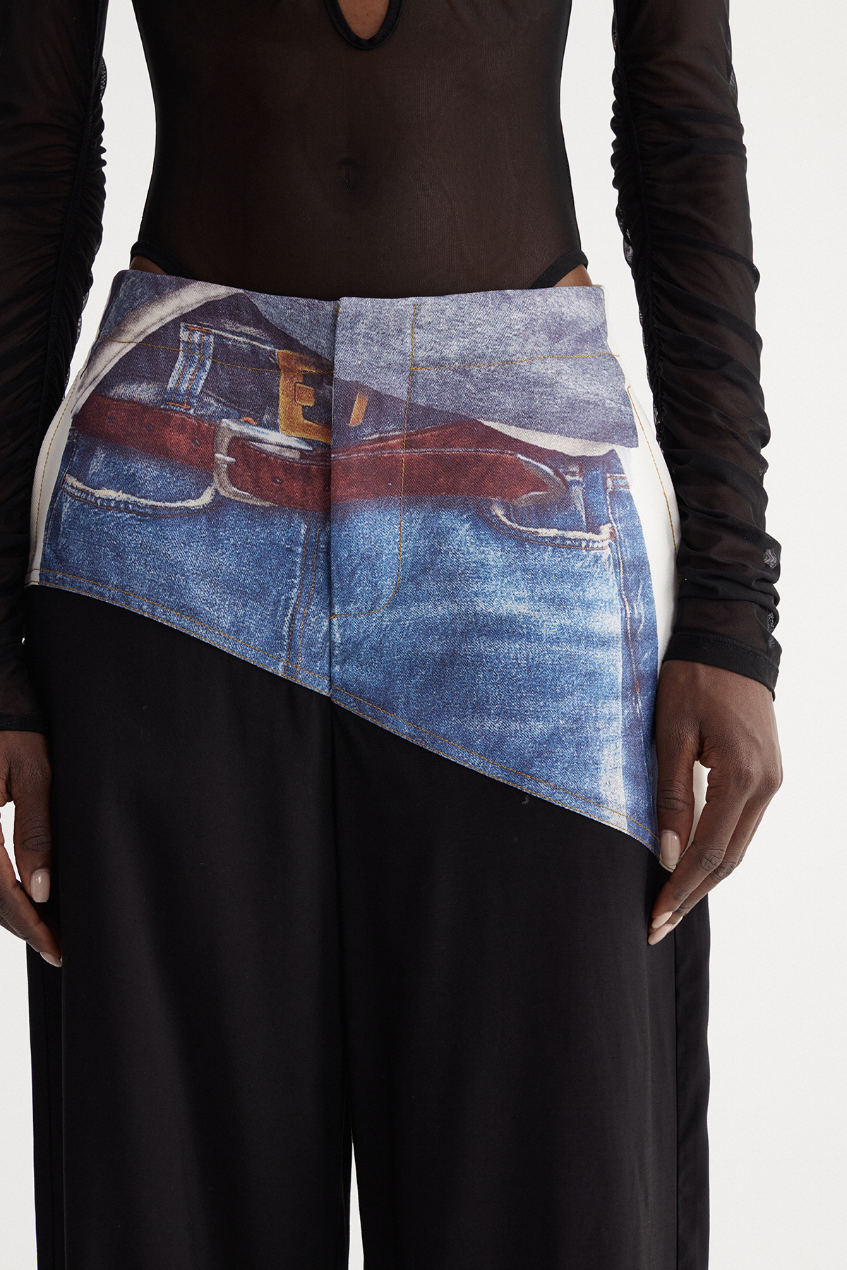 Isibeal Print Wide Leg Jeans