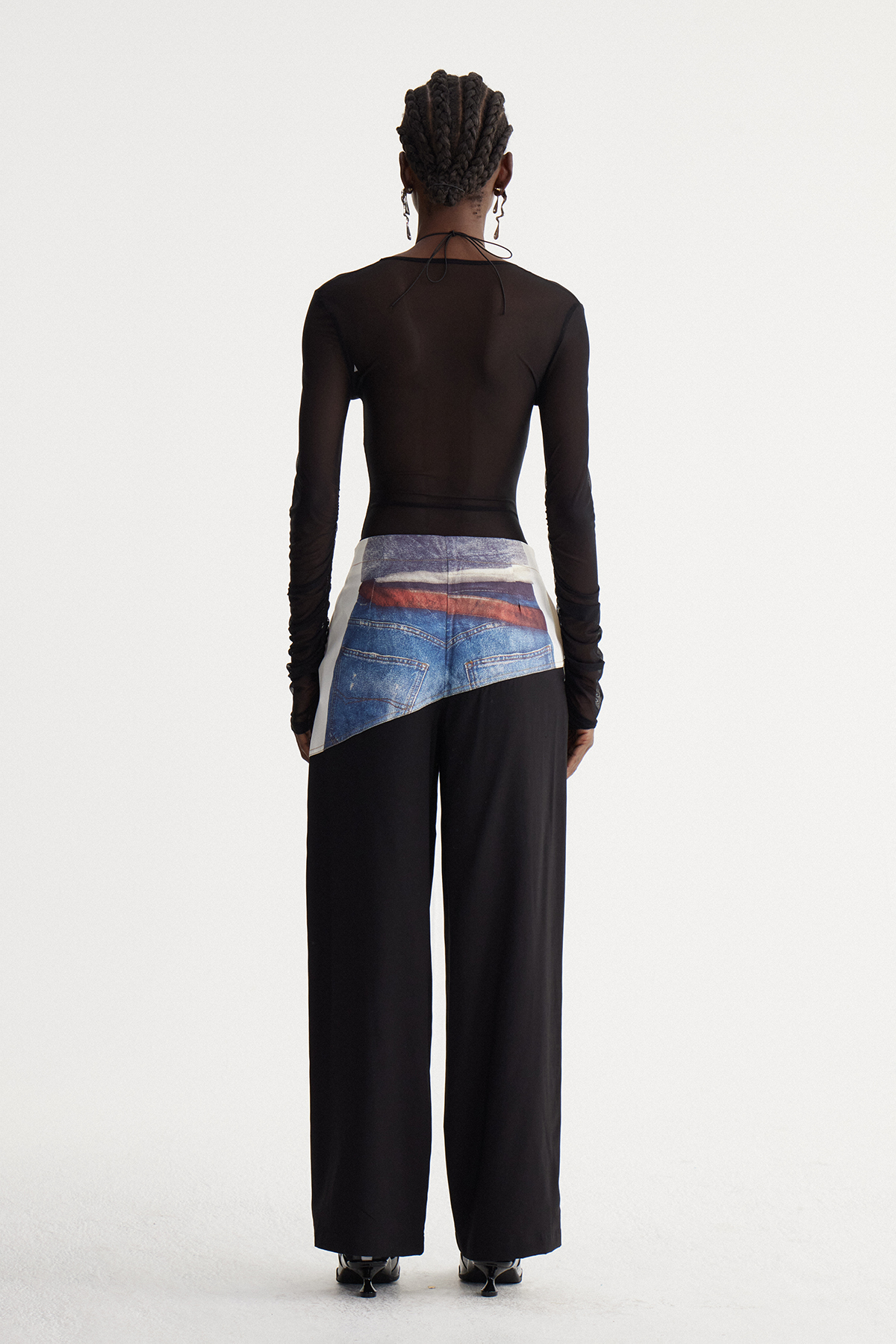 Isibeal Print Wide Leg Jeans