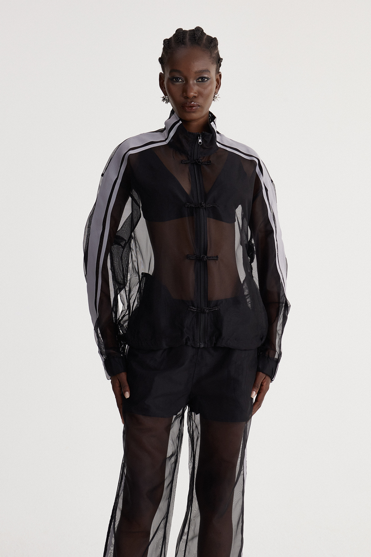 Isidor Stripe Mesh Pants Set