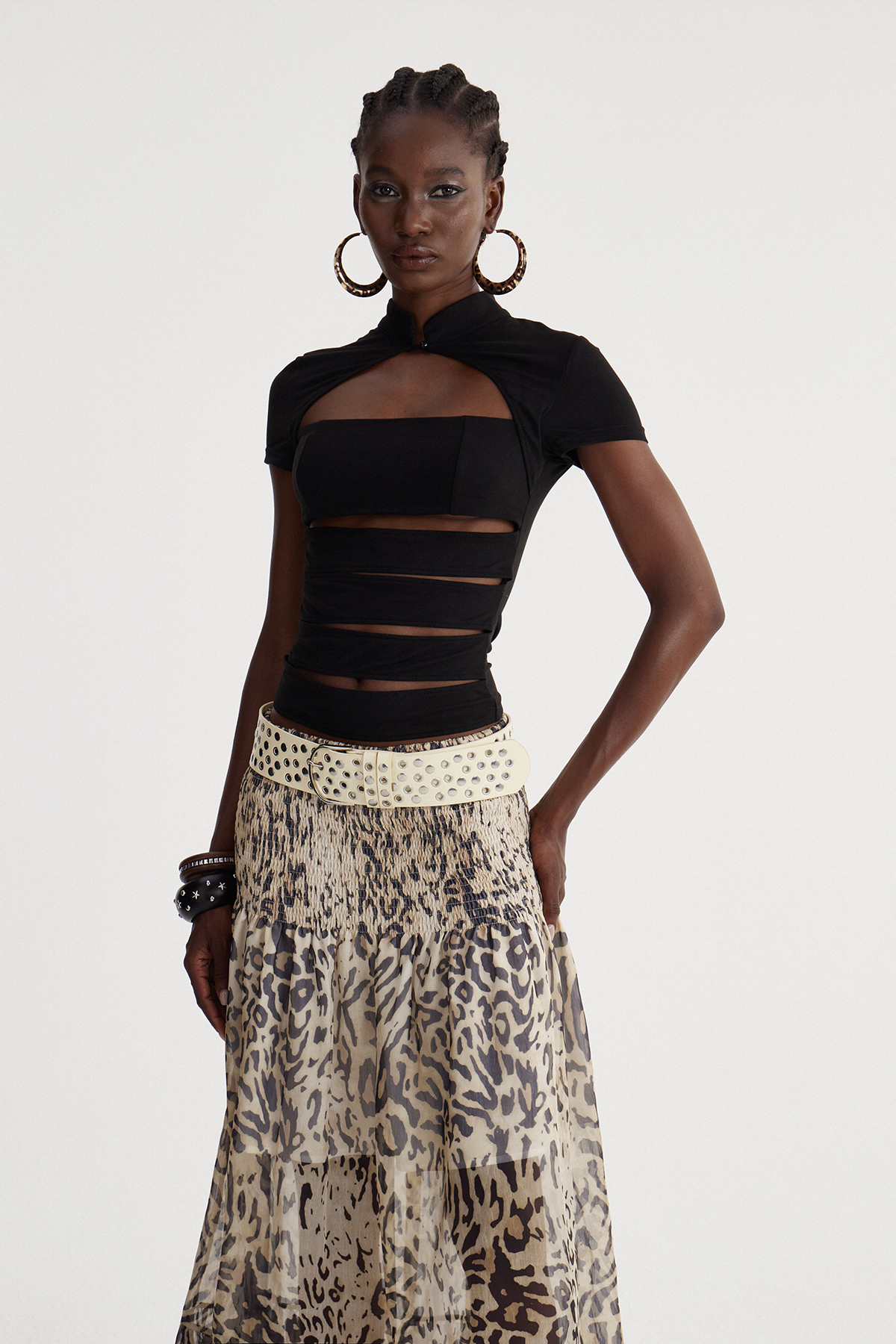 Isidoro Cutout Bodycon Top
