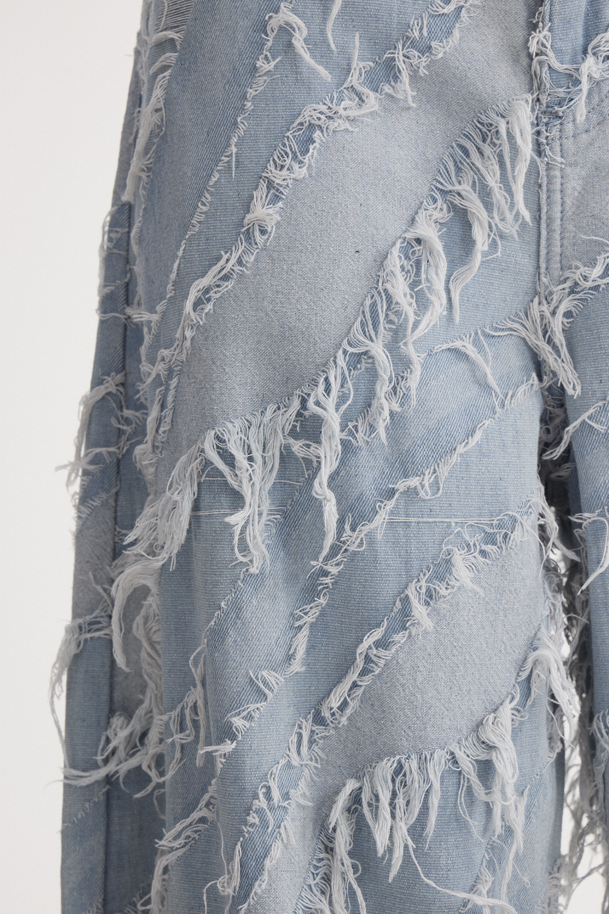 Islom Fringe Baggy Jeans