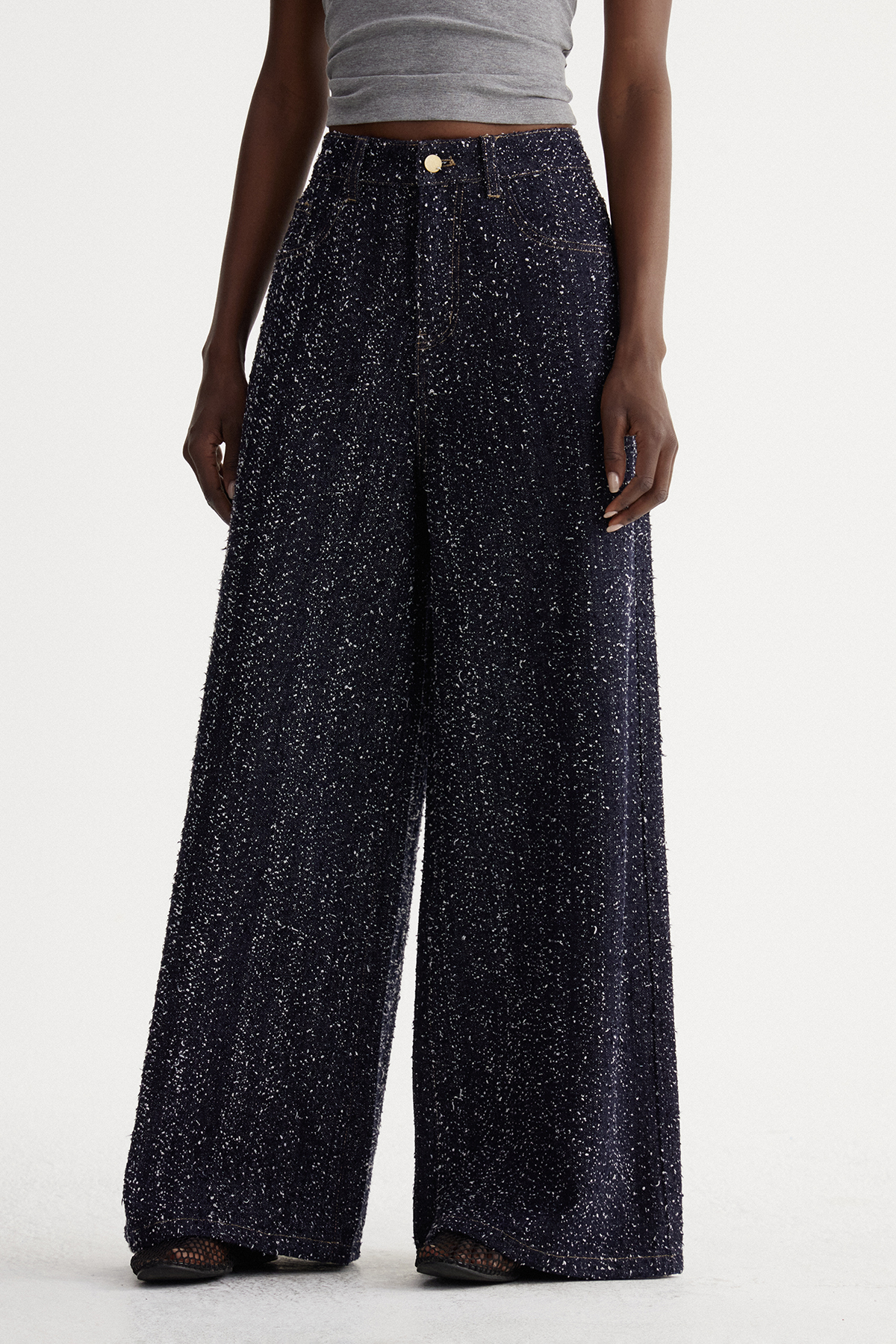 Ismaeel Tweed Straight Jeans