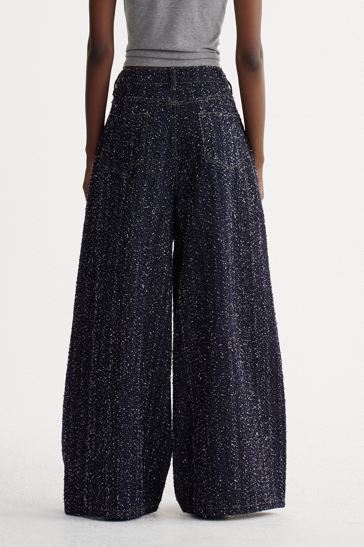 Ismaeel Tweed Straight Jeans