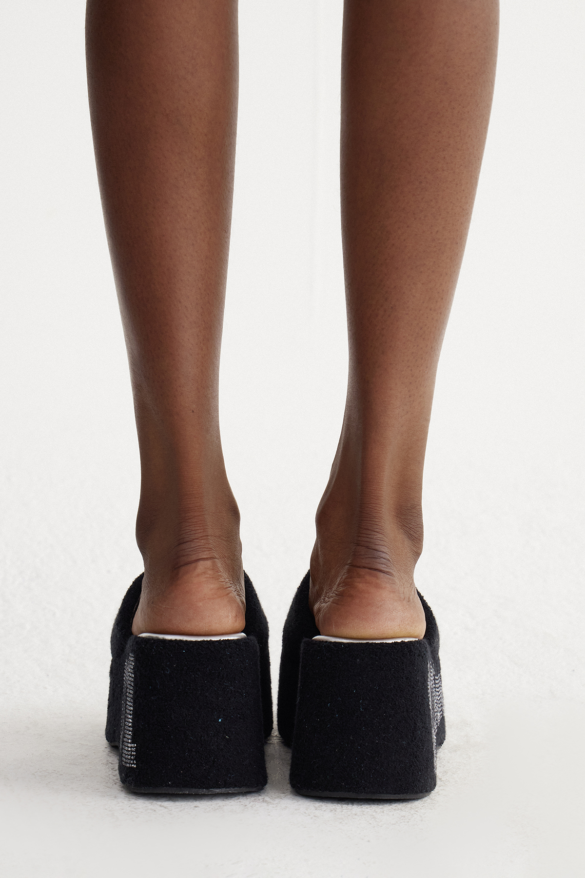 Ismael Rhinestone Plush Platform