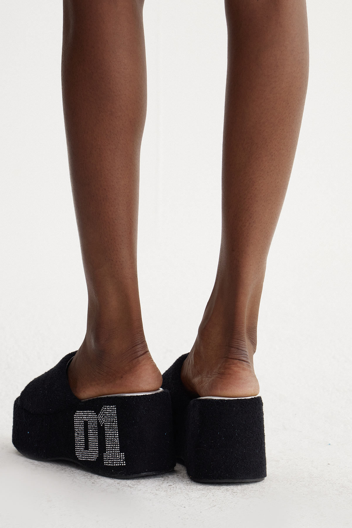 Ismael Rhinestone Plush Platform