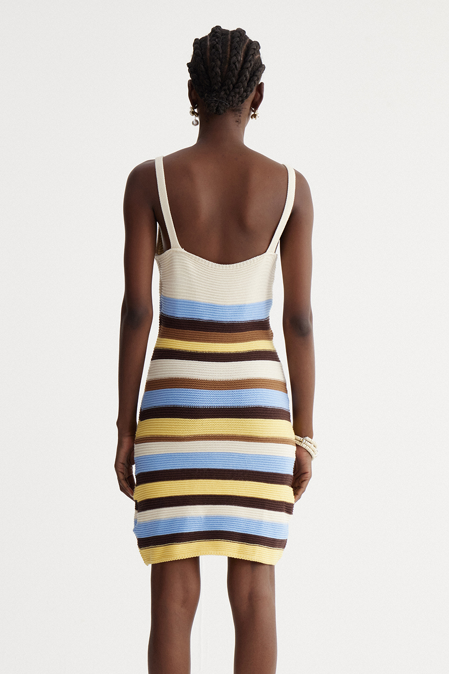 Ismahel Spaghetti Stripe Knit Mini Dress