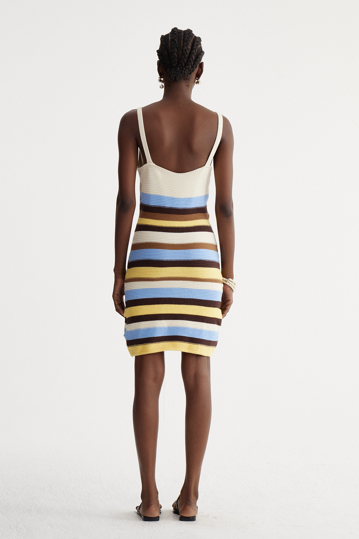 Ismahel Spaghetti Stripe Knit Mini Dress