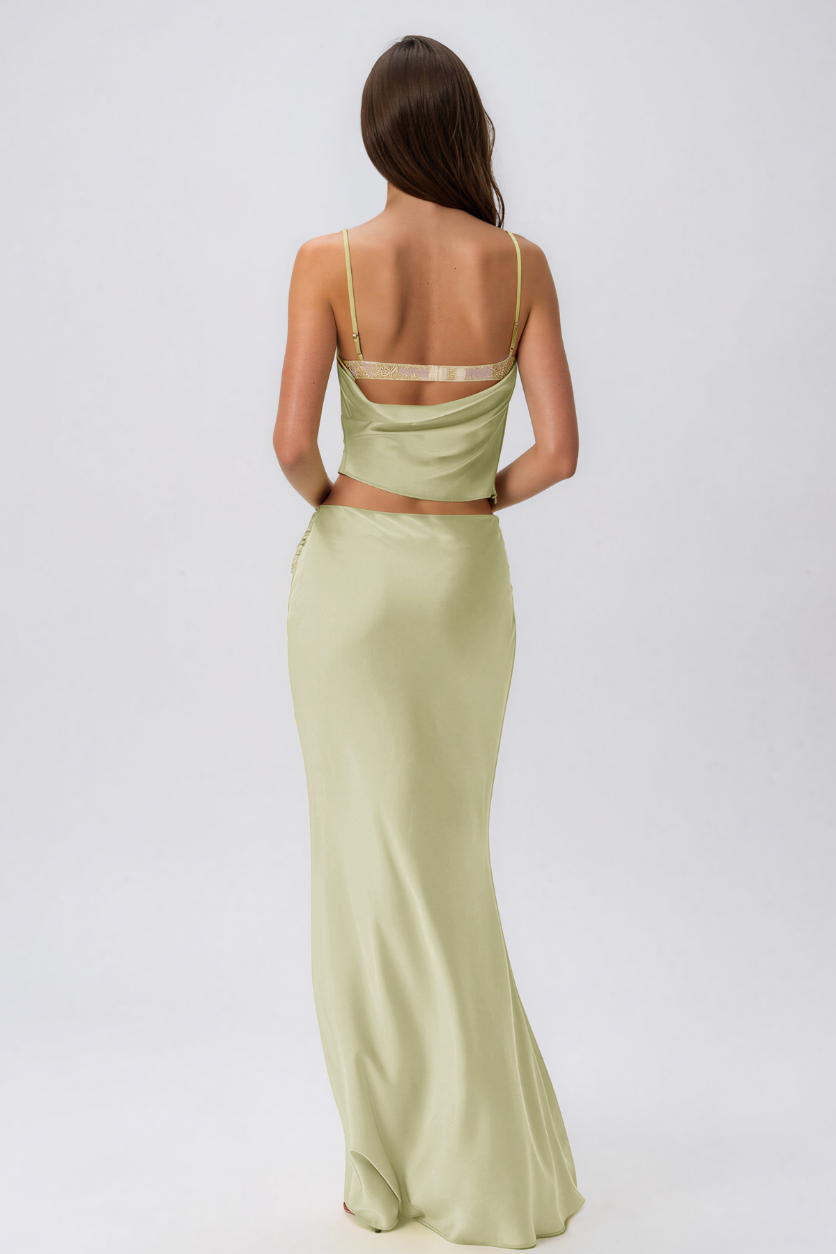 Ismoil Draped Lace Skirt Set
