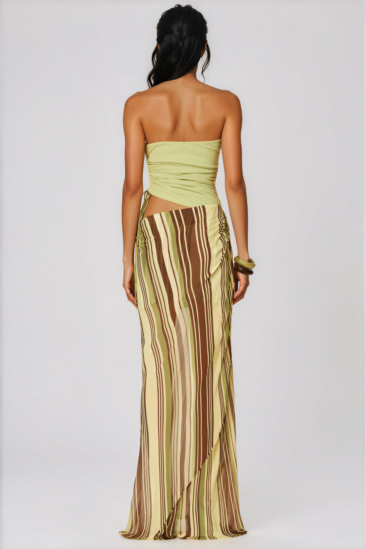 Ismoil Strapless Cutout Maxi Dress