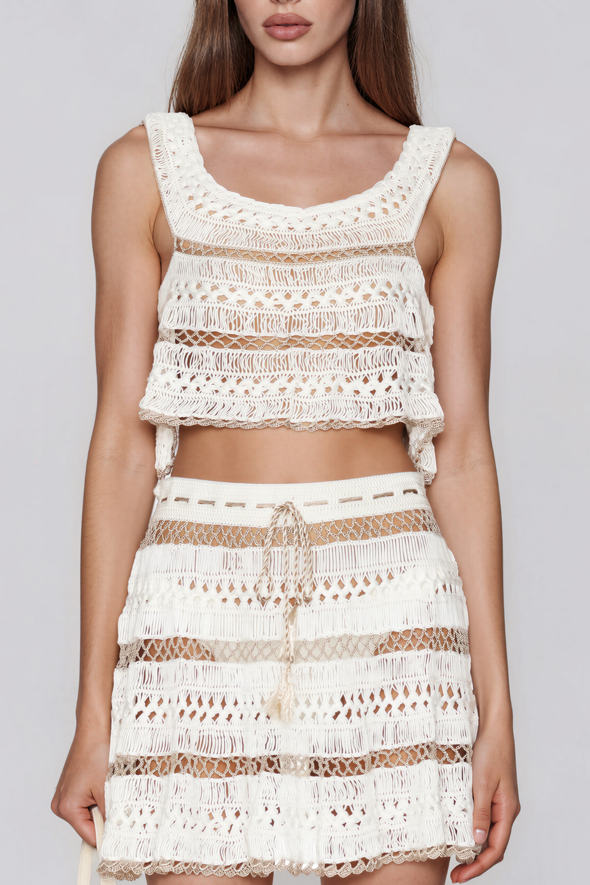 Isobel Sleeveless Knit  Skirt Set