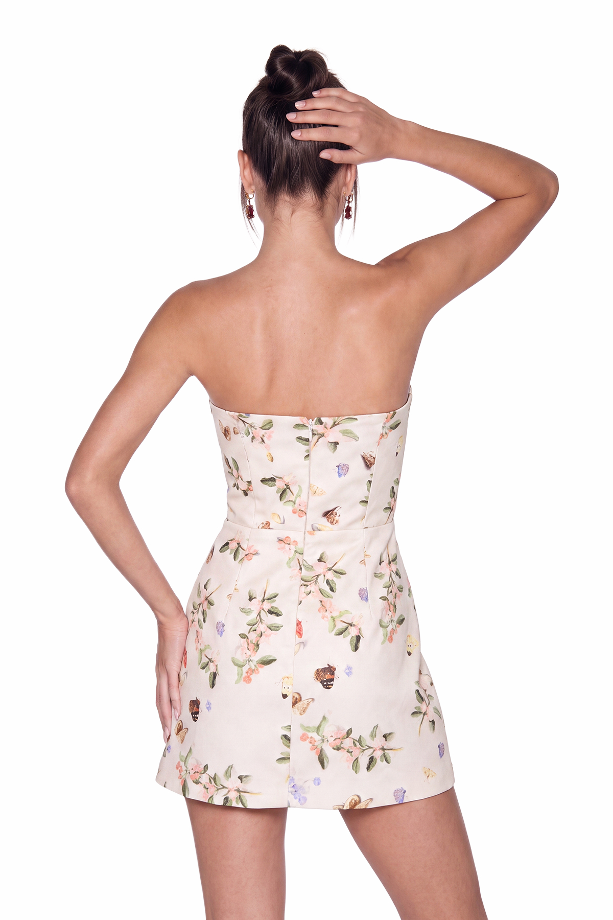 Israel Bow Floral Mini Dress