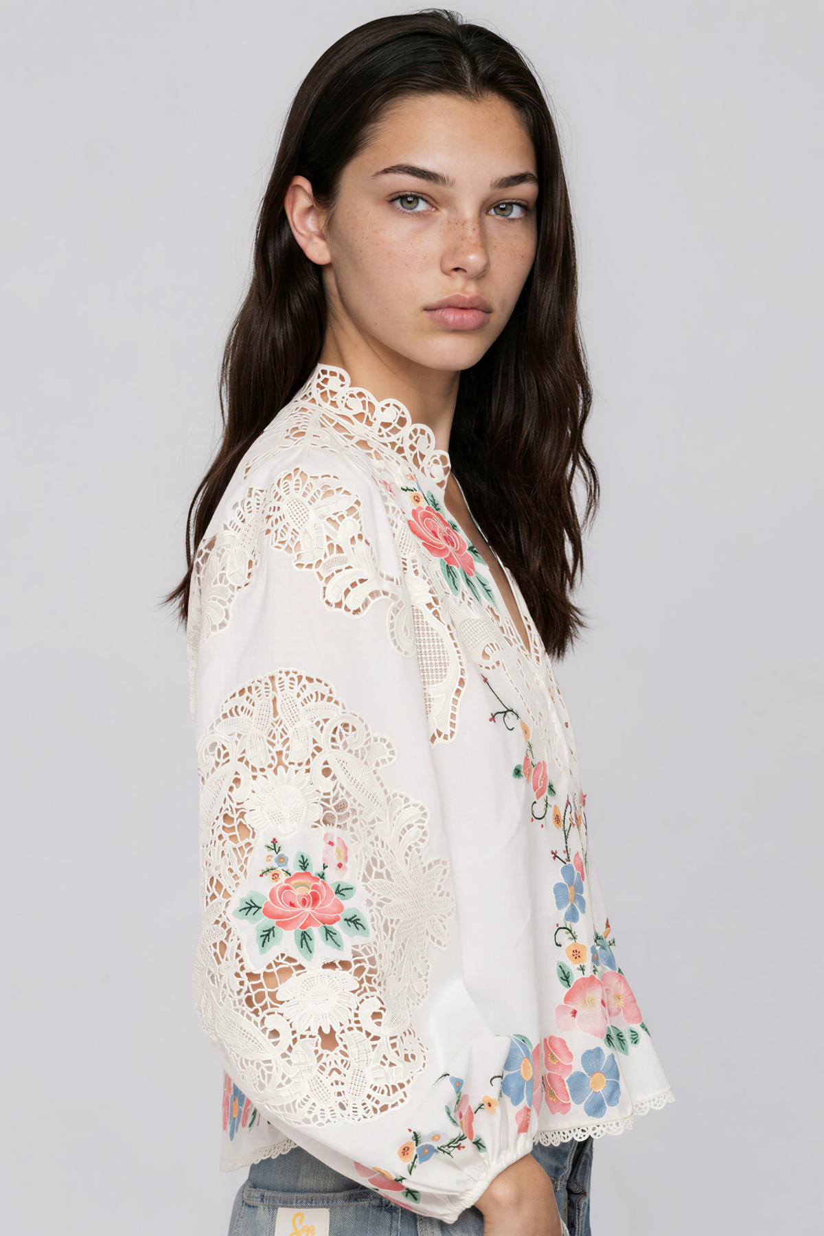 Israhel Floral Lace Shorts Set
