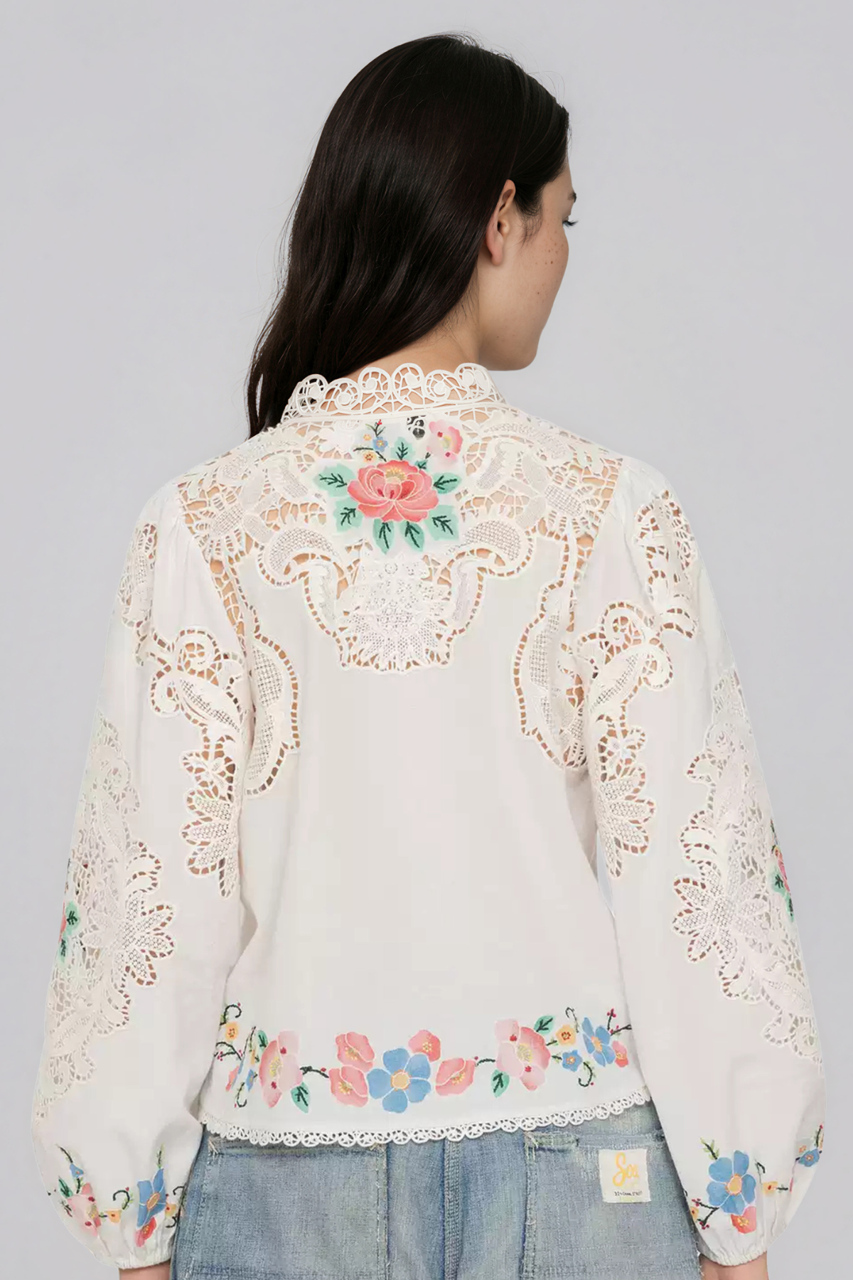 Israhel Floral Lace Shorts Set