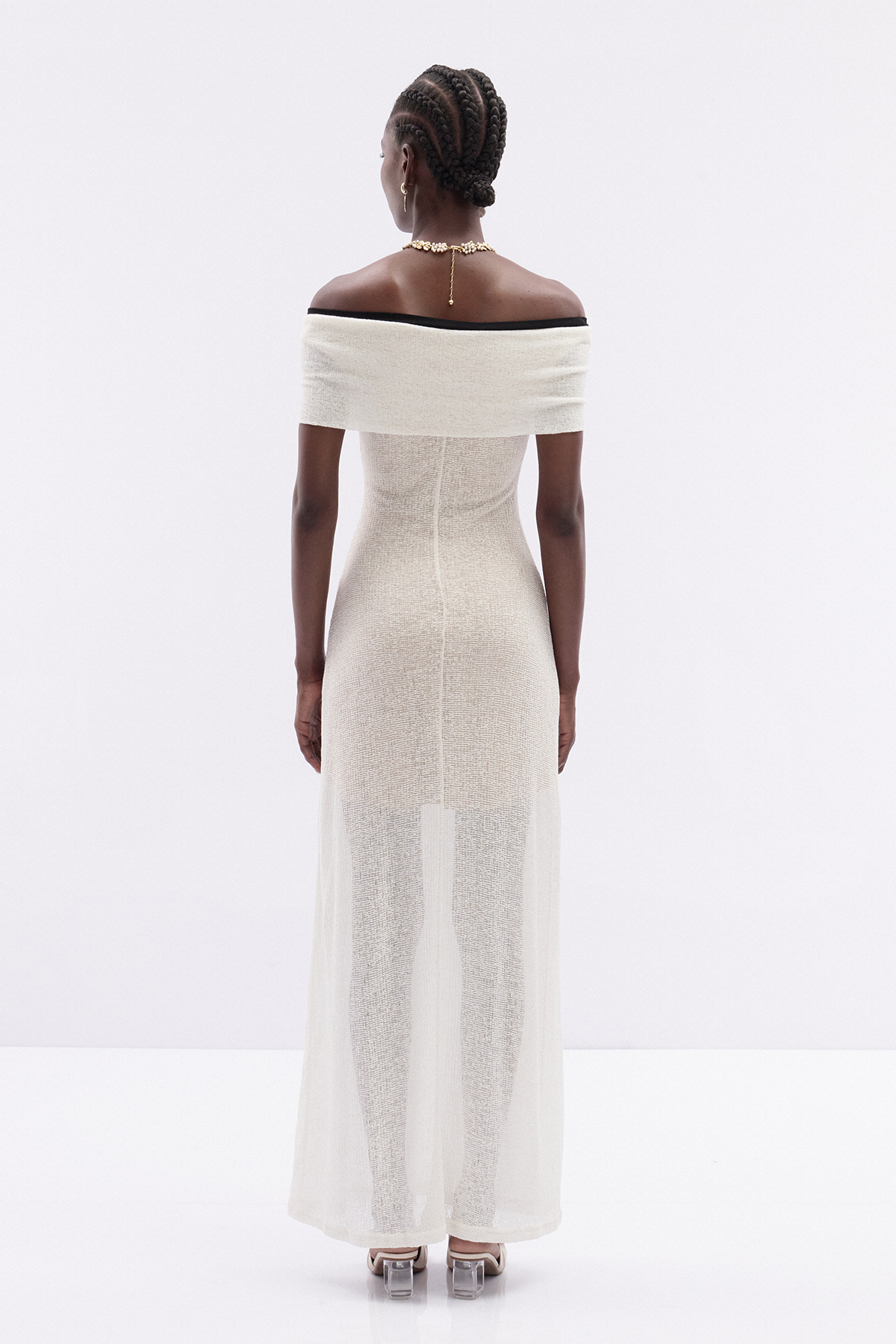 Issy Off Shoulder Knit Maxi Dress