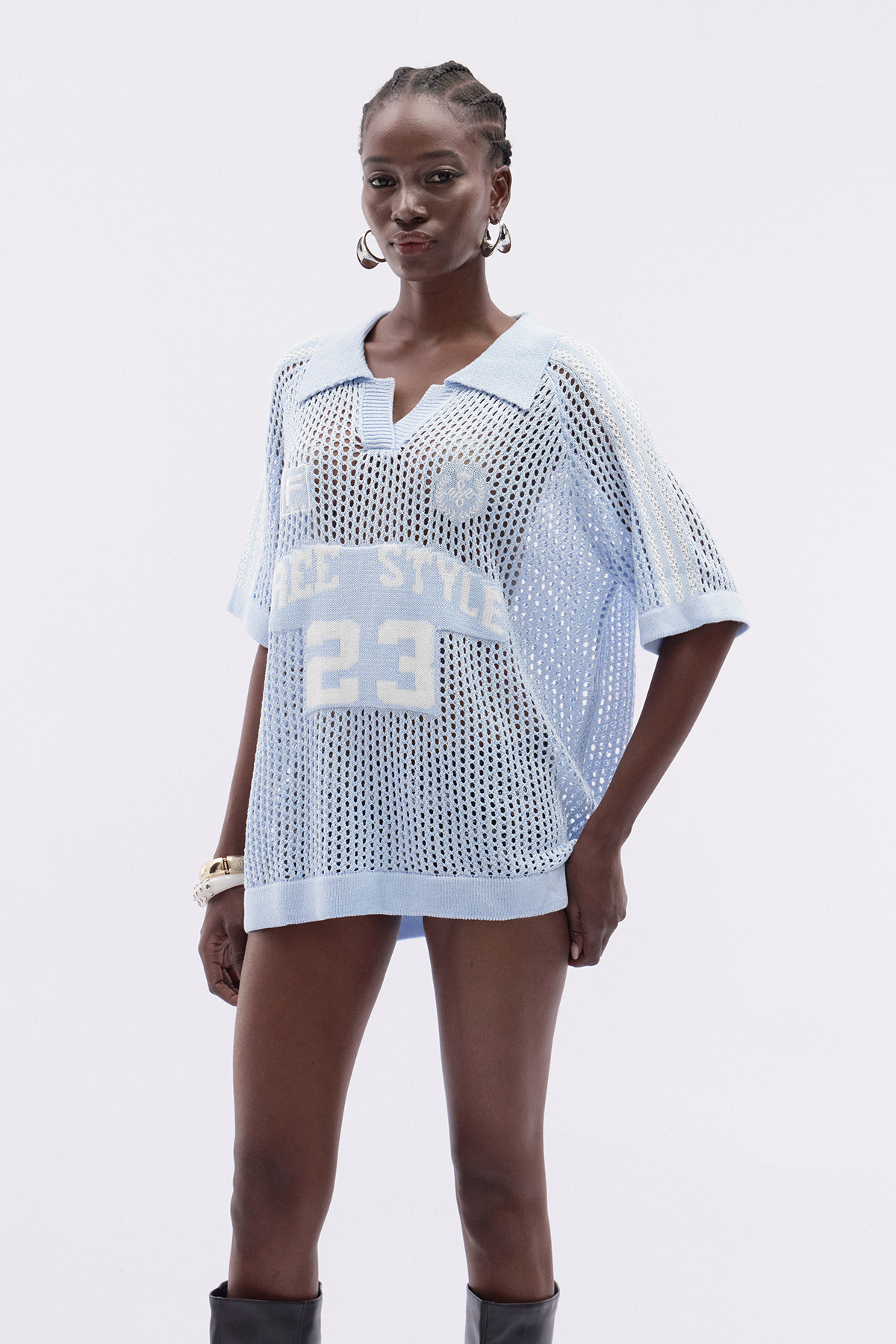 Itsaso Knit Print Top