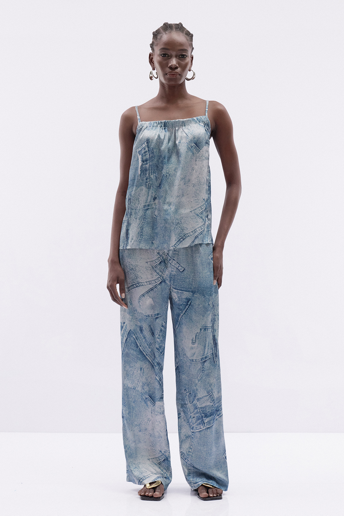 Itzel Spaghetti Tie Dye Pants Set