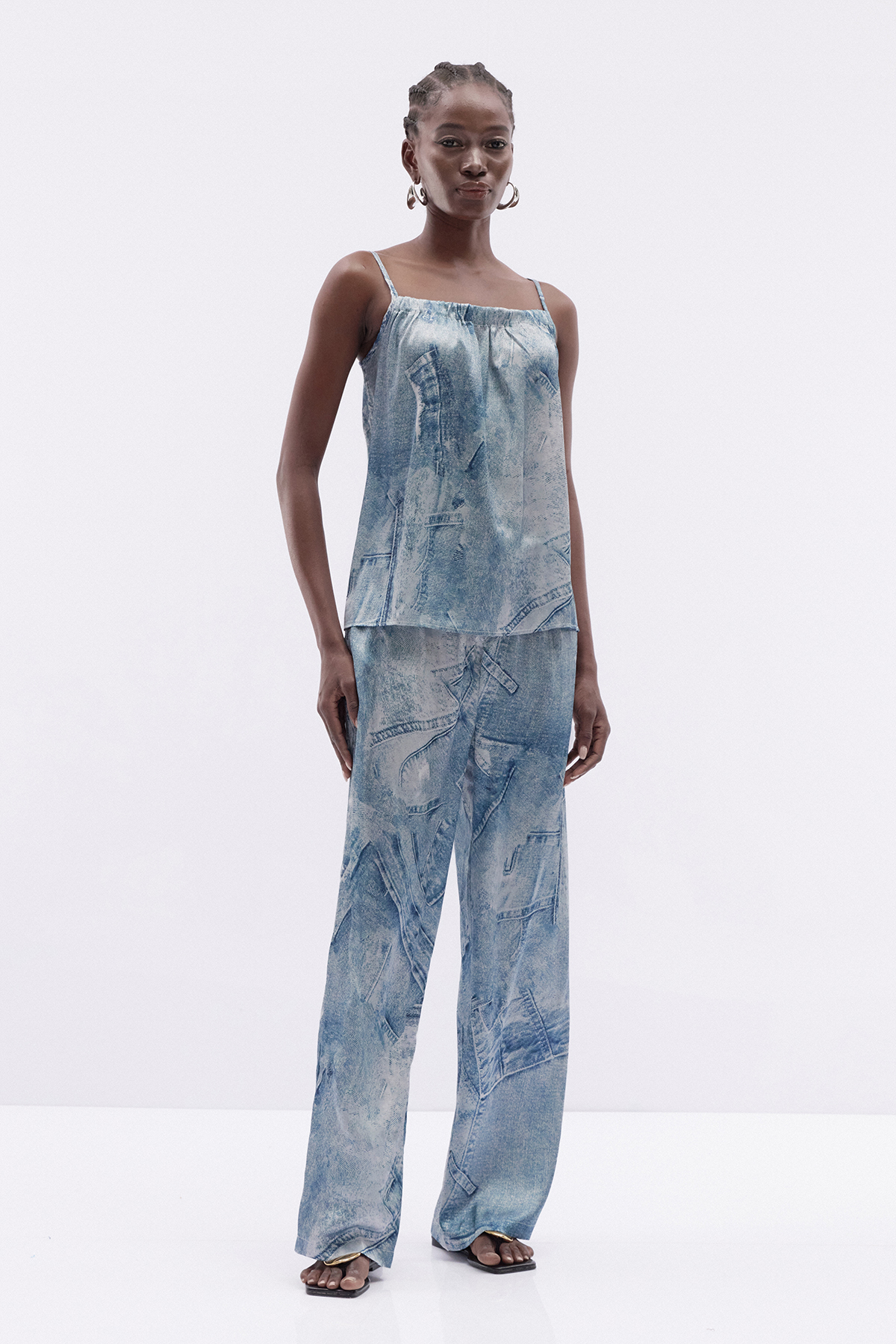Itzel Spaghetti Tie Dye Pants Set