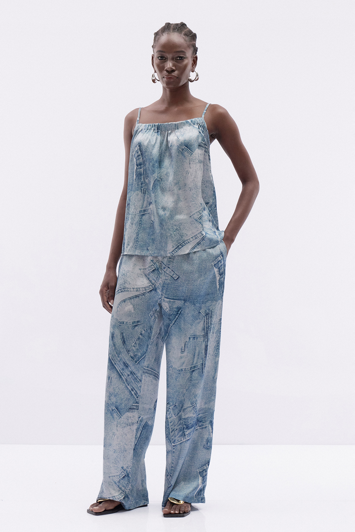 Itzel Spaghetti Tie Dye Pants Set
